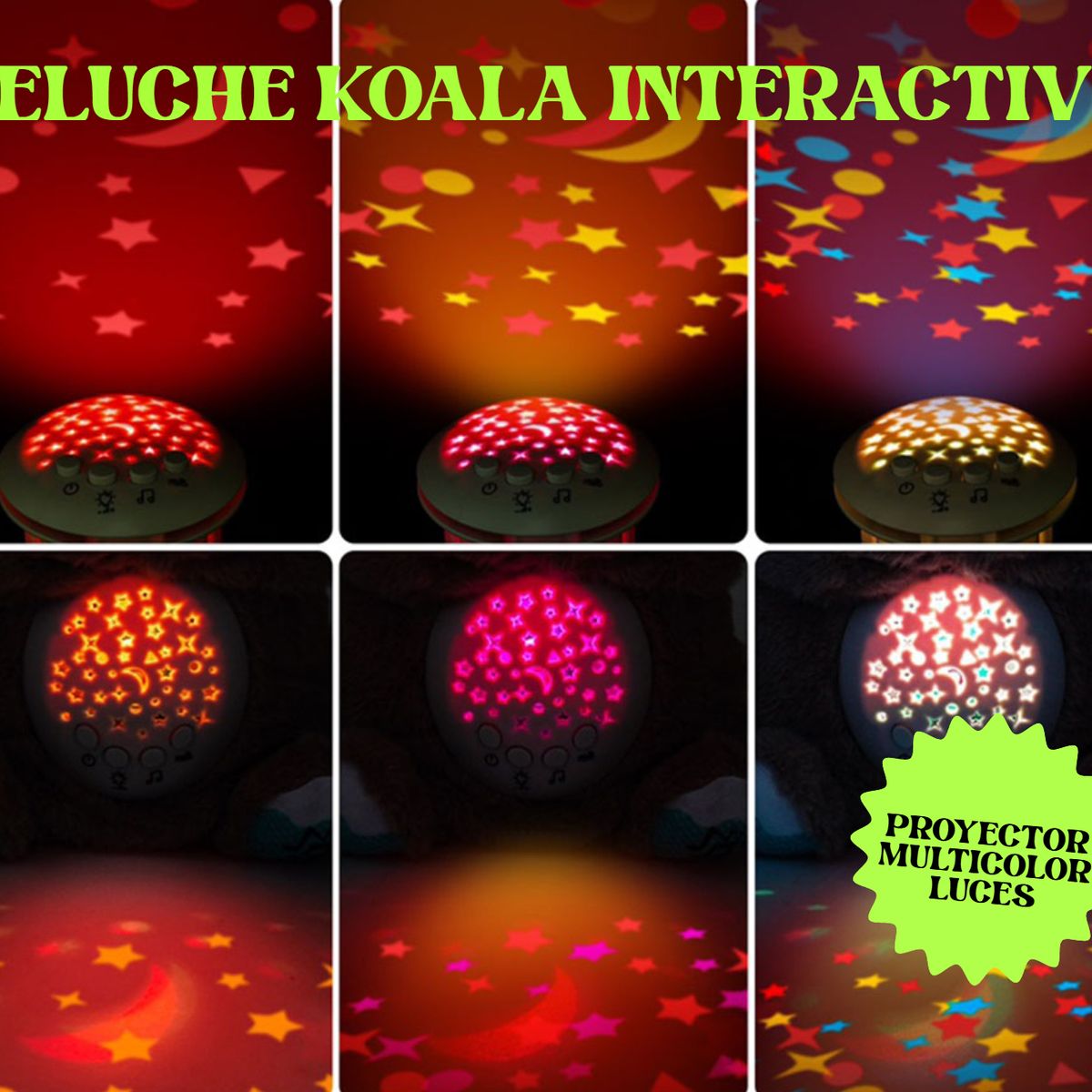 GENERICO - PELUCHE INTERACTIVO LAVABLE RECARGABLE CUENTA CUENTOS KOALA 6 EN 1