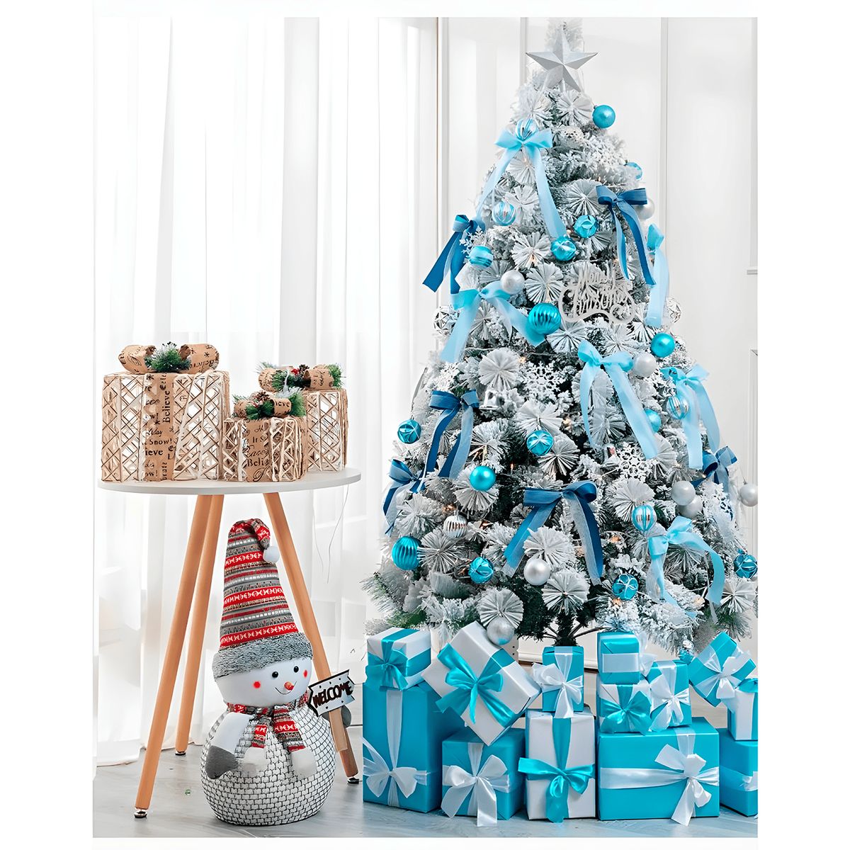 GENERICO - ARBOL  NAVIDEÑO PINO NEVADO 180CM