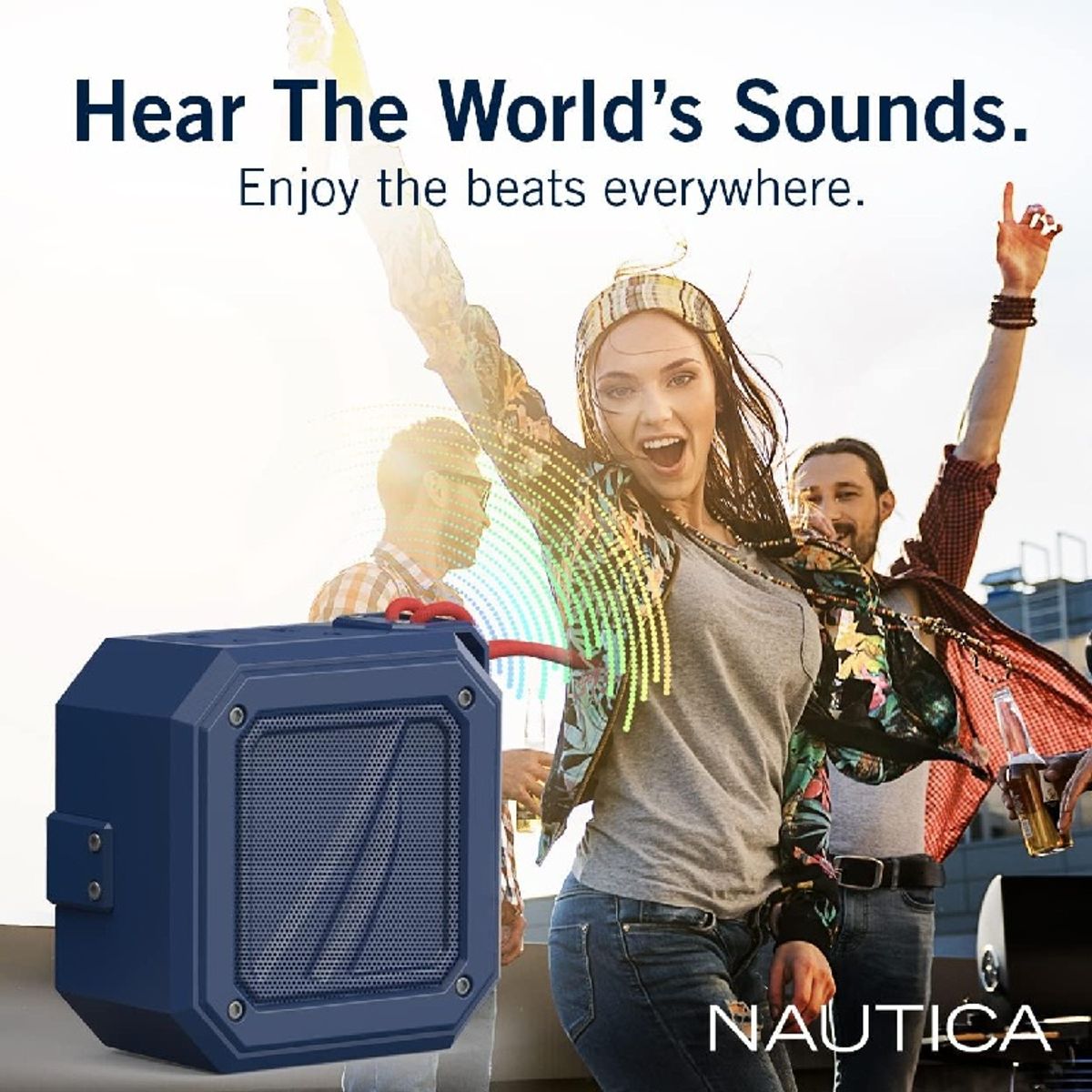 Nautica - Parlante Bluetooth Nautica Speaker S100 15W IPX5 15h Portátil Navy Blue  Batería de larga duración