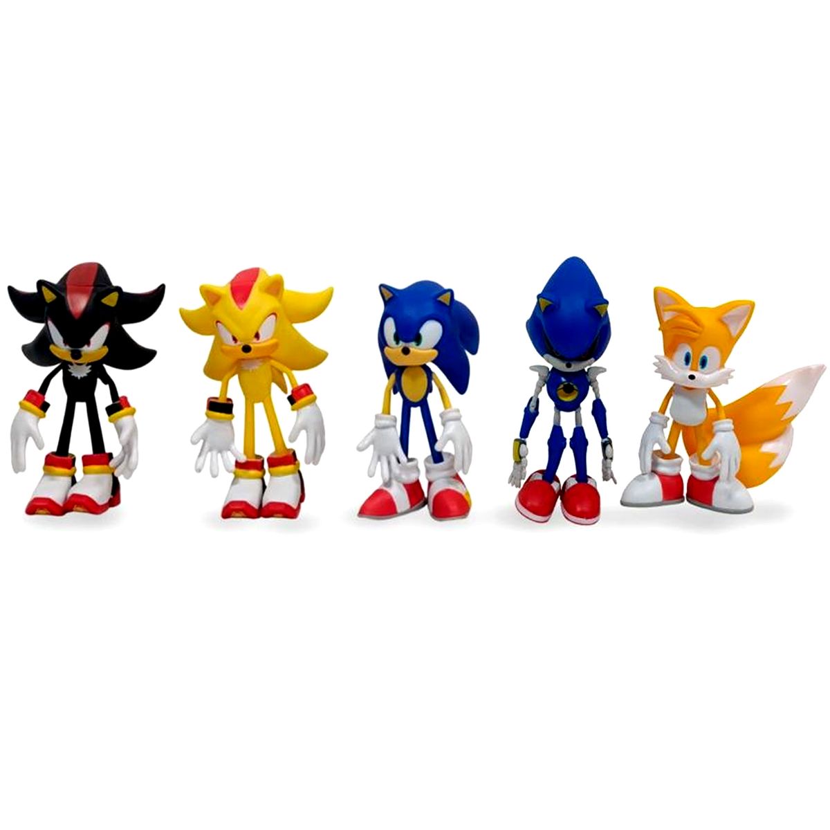 SONIC - Set de Muñecos Sonic y sus Amigos Articulables M5 Tails