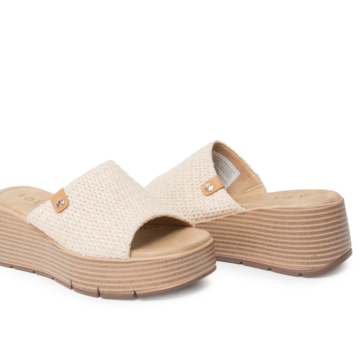 ADV - Sandalia Sueco Casual LAU-2608 Beige ADV