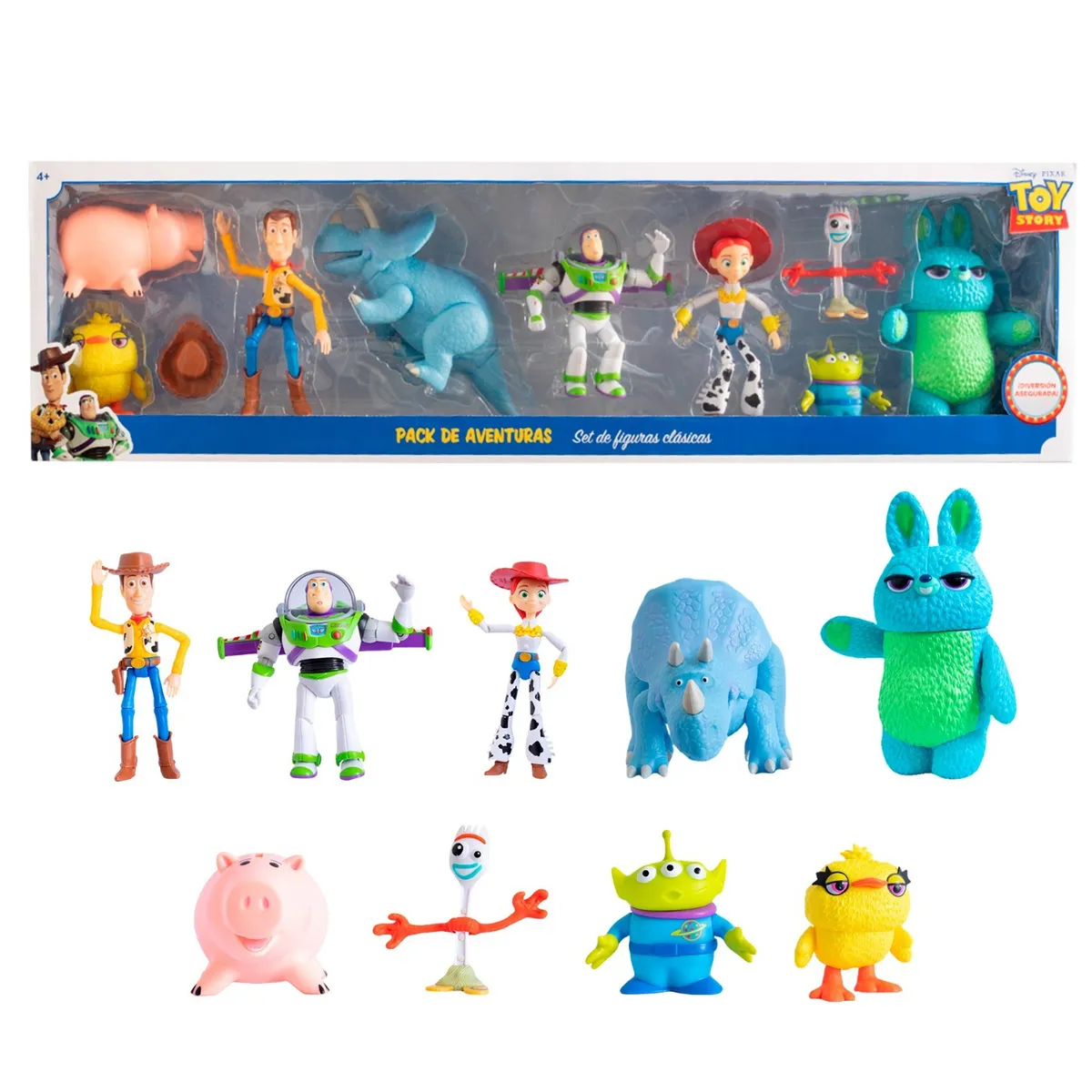 TOY STORY - Set de Muñecos de Jebe Toy Story Articulados 9 Pcs Modelo 2