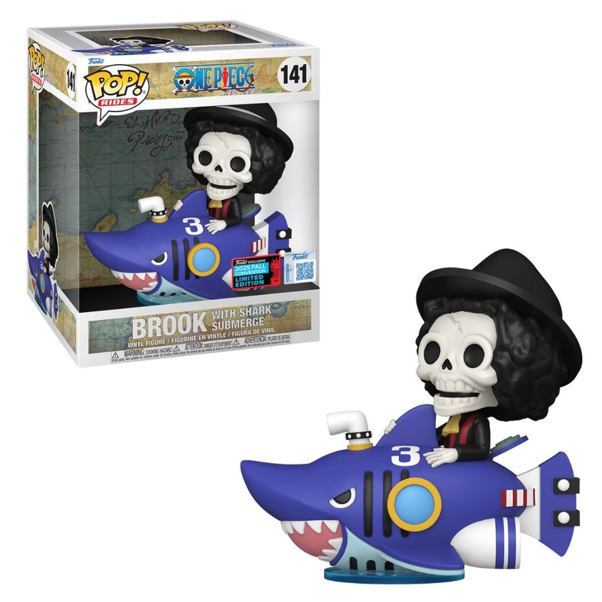 FUNKO - Funko Pop Rides Brook With Shark Submerge One Piece