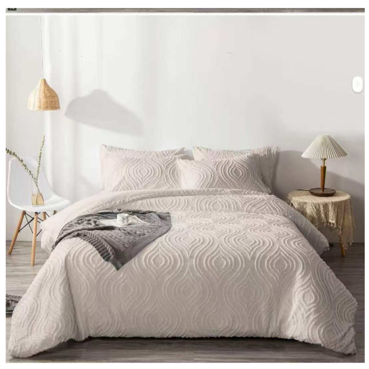 GENERICO - COBERTOR LUJOSA DE 5 PIEZAS QUEEN