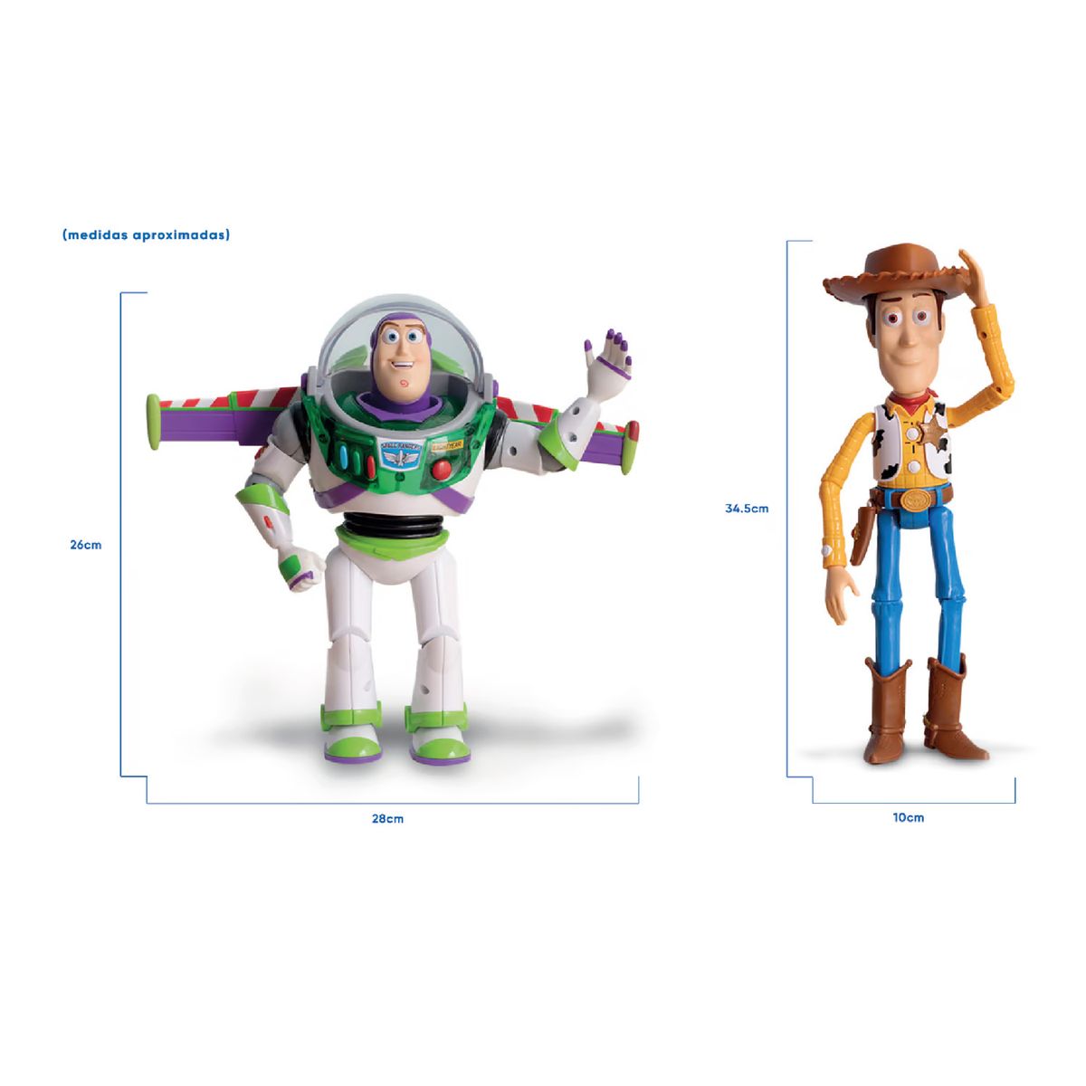 TOY STORY - Set de Figuras De Acción Toy Story WOODY Y BUZZLIGHTYEAR