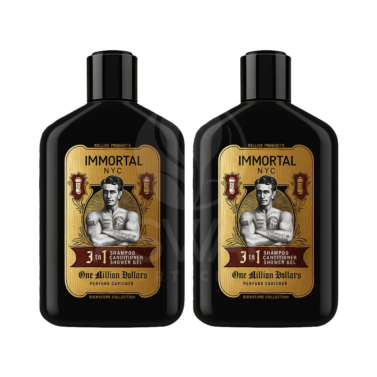 GENERICO - Pack x2 Shampoo 3 en 1 One Million 500 ml - IMMORTAL NYC