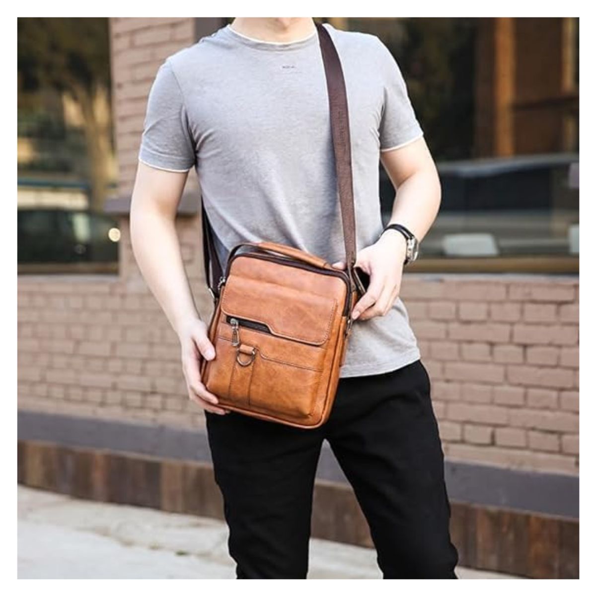 GENERICO - BOLSO PORTÁTIL PARA HOMBRE