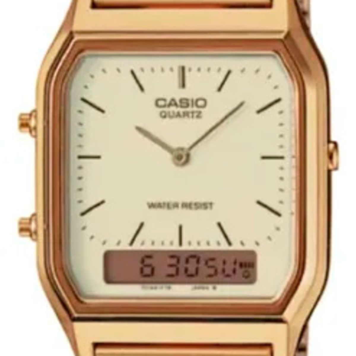 CASIO - RELOJ CASIO ORIGINAL AQ-230A DORADO  CAS-51