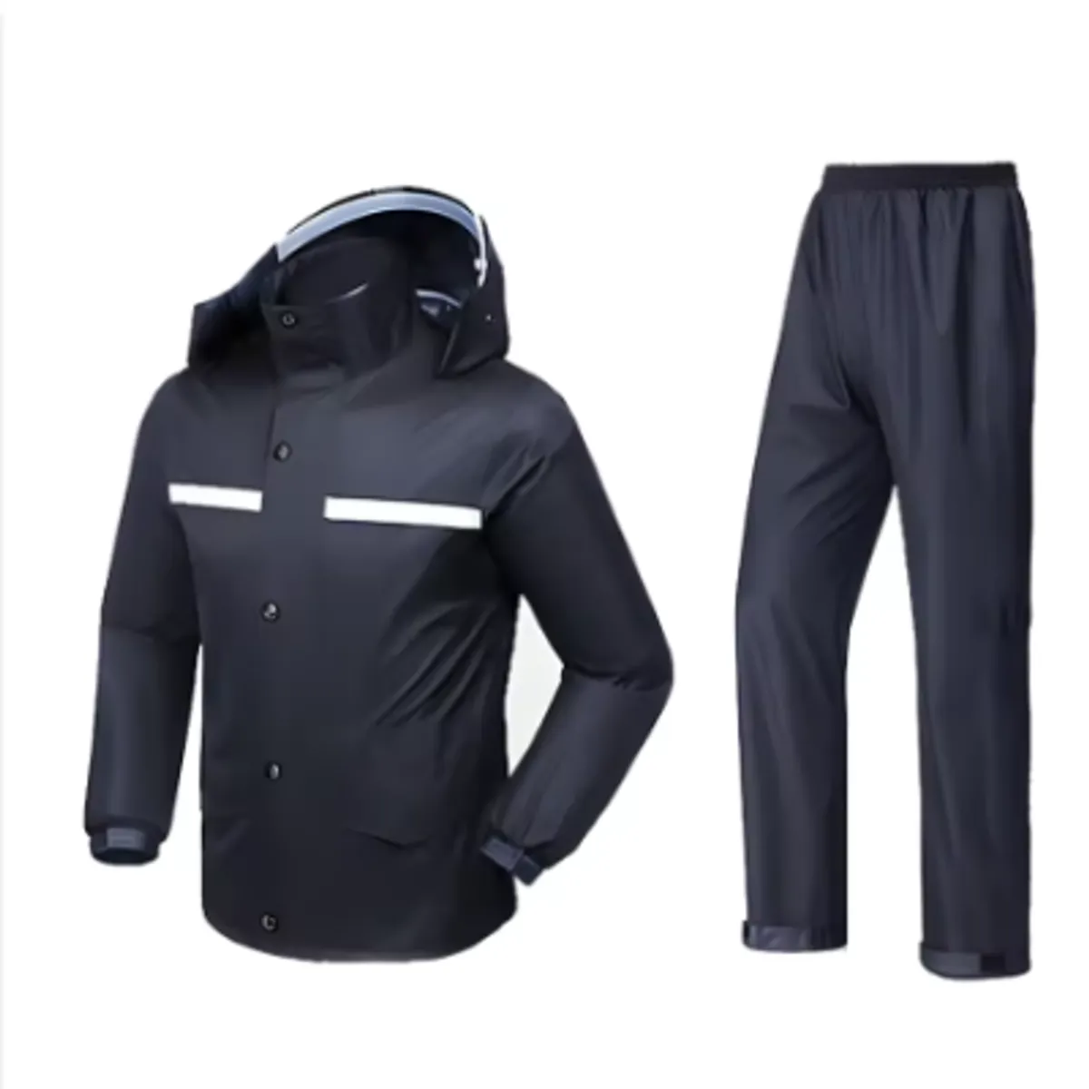 GENERICO - TRAJE IMPERMIABLE PARA LLUVIA-MOTOCICLETA  INCLUYE CHAQUETA +PANATALON + FUNDA DE ZAPATO