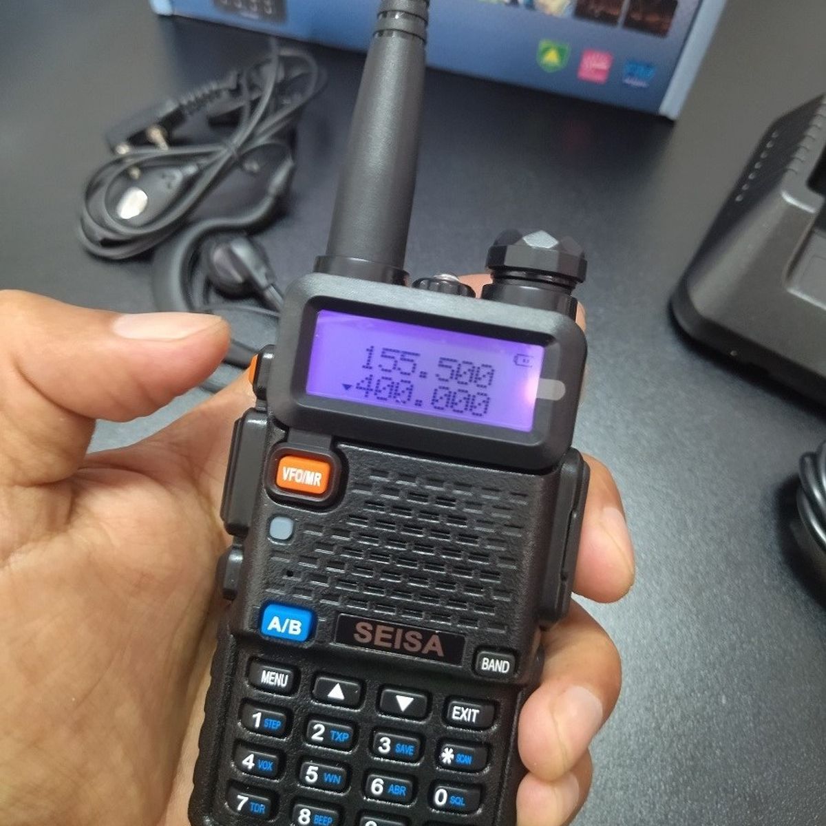 SEISA - Walkie Talkie - Radio Hasta 5Km - Incluye Manos Libres Seisa
