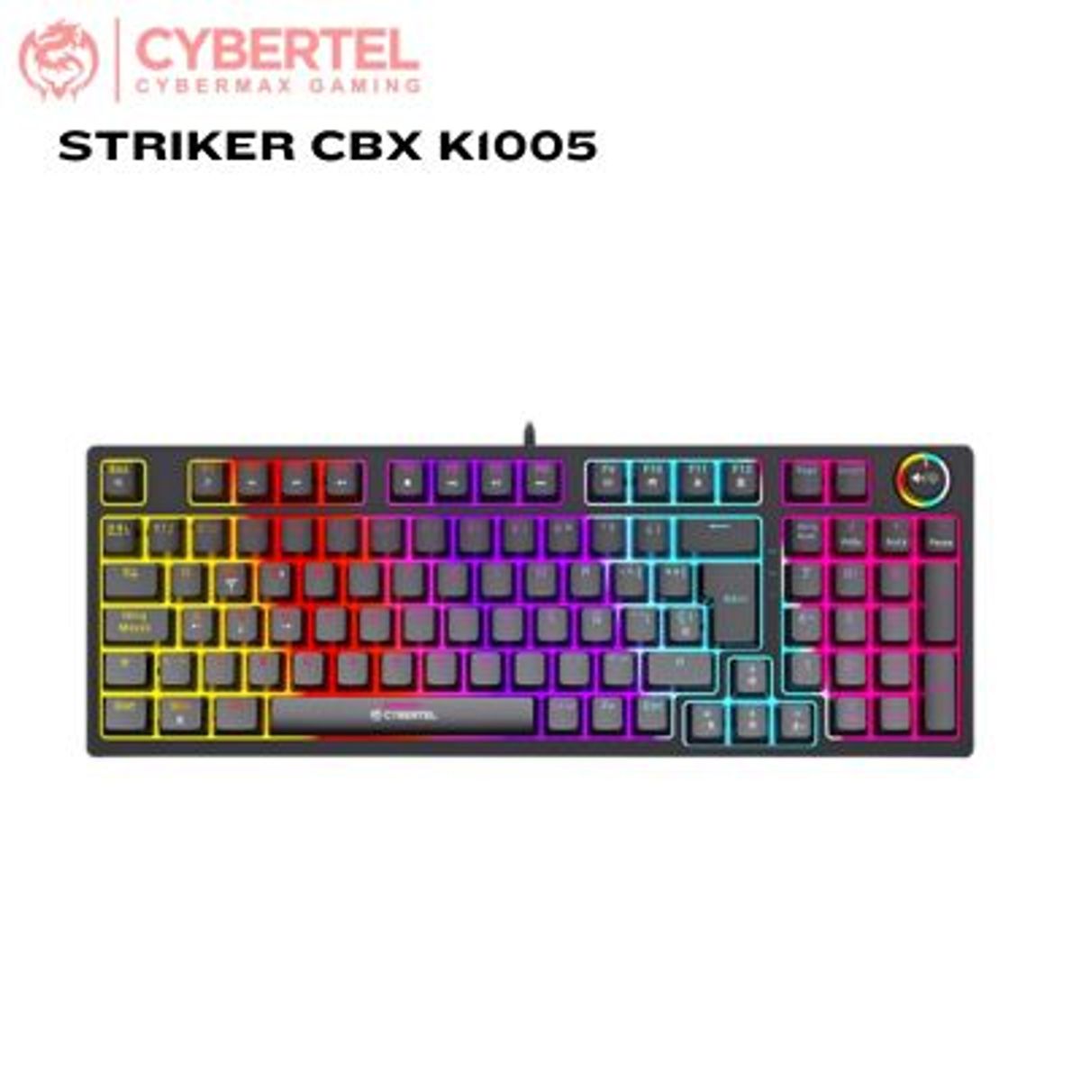 CYBERTEL - TECLADO CYBERTEL GAMER MECANICO STRIKER CBX K1005 RAINBOW  96KEYS USB
