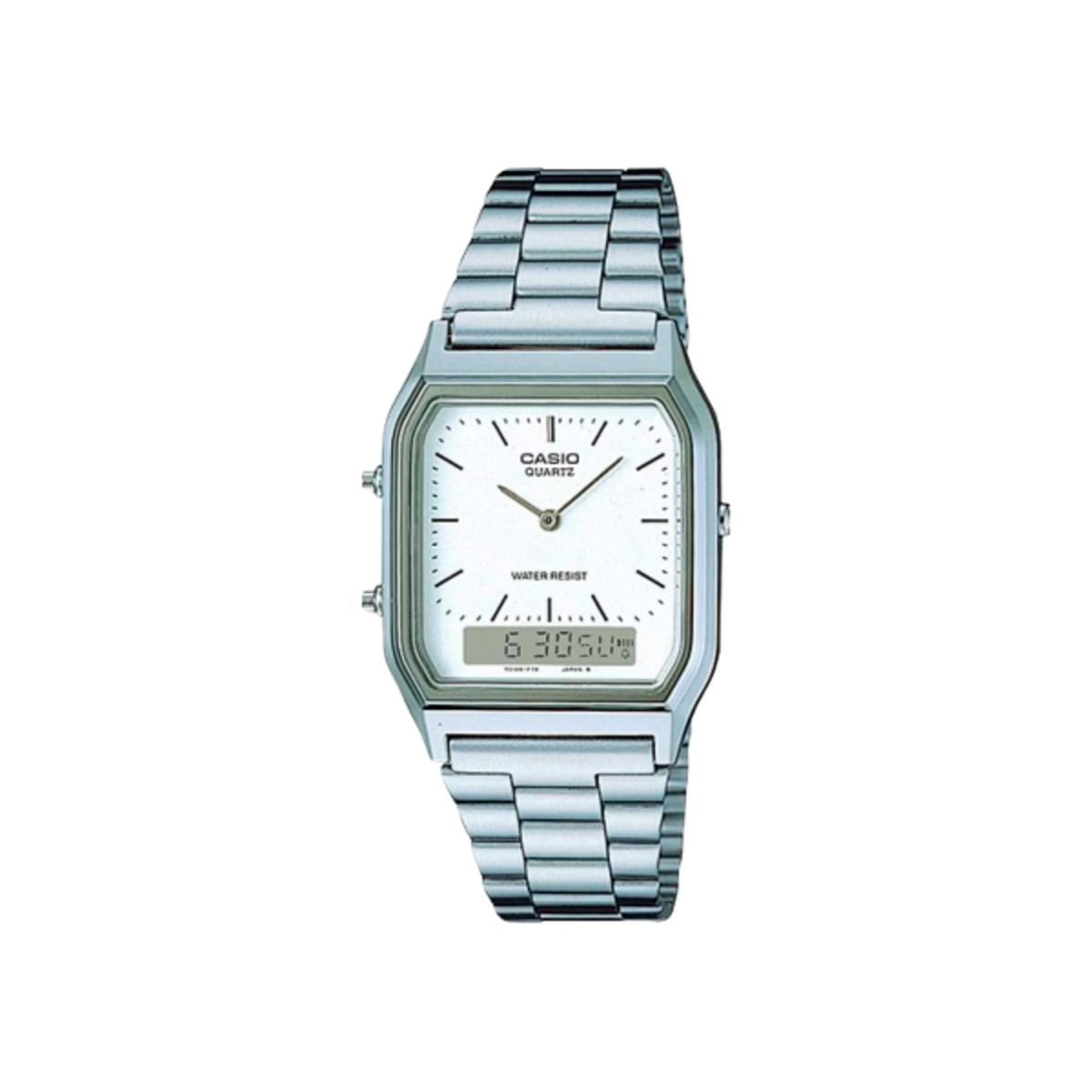 CASIO - AQ-230A - RELOJ CASIO PARA HOMBRE ACERO BLANCO  - CAS-52