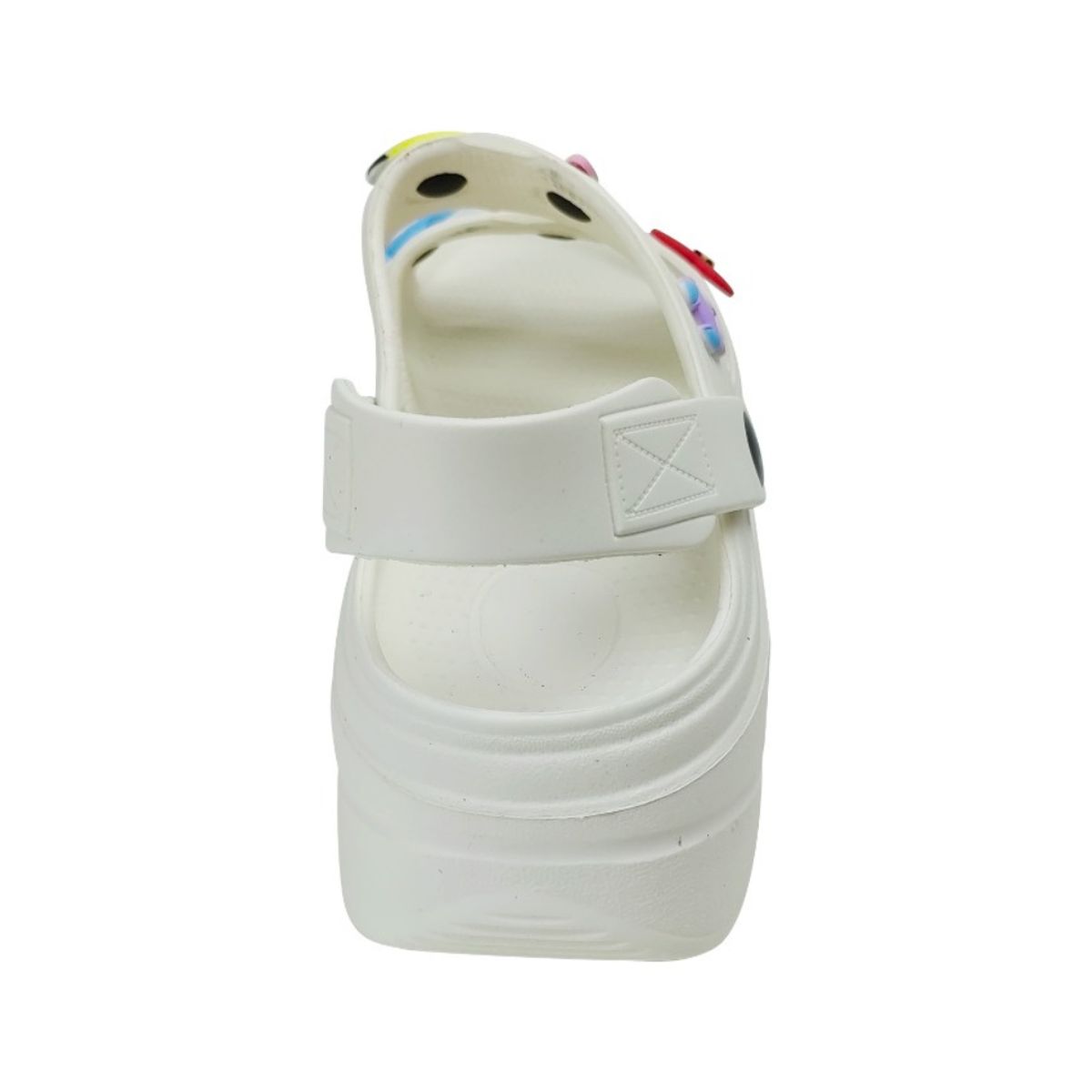 DISNEY CLASICOS - Sandalias Mujer Playera Plataforma BT21 Blanco