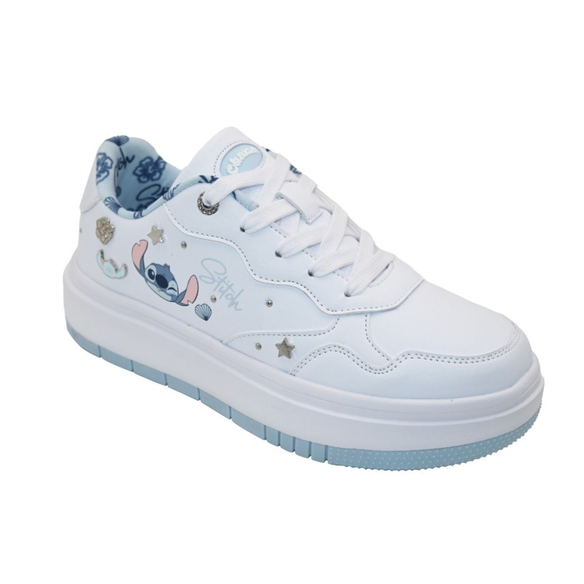 LILO & STITCH - Zapatillas Mujer Urbana Stitch Blanco Celeste