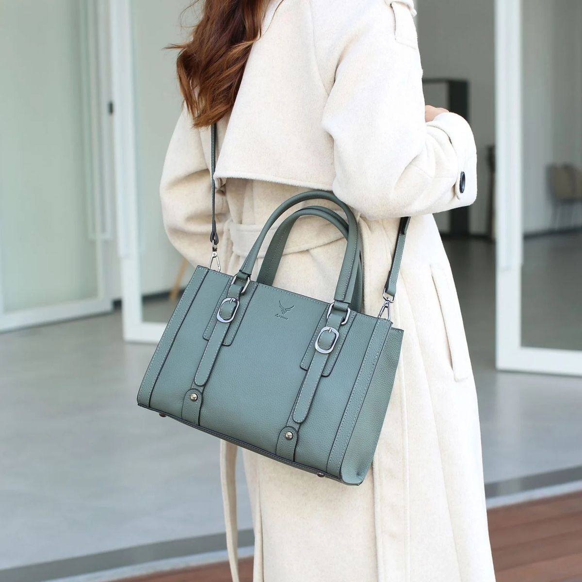 ARMUZ - Cartera de Cuero Vacuno 5530 Para Dama