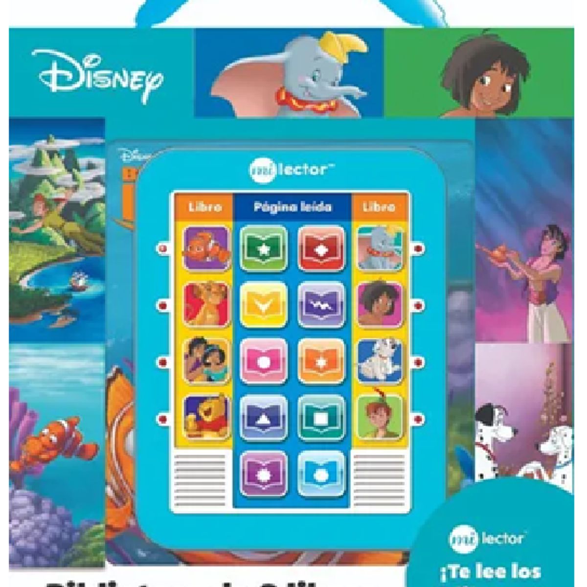 PI KIDS - Mi Lector Disney Clásicos. Biblioteca de 8 Libros y Lector Electrónico