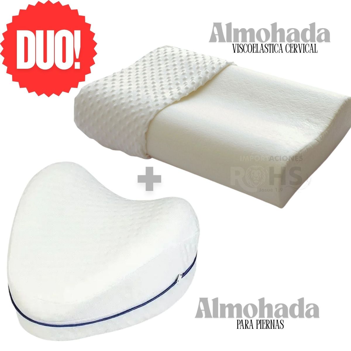 OEM - ALMOHADA PARA PIERNAS + ALMOHADA CERVICAL