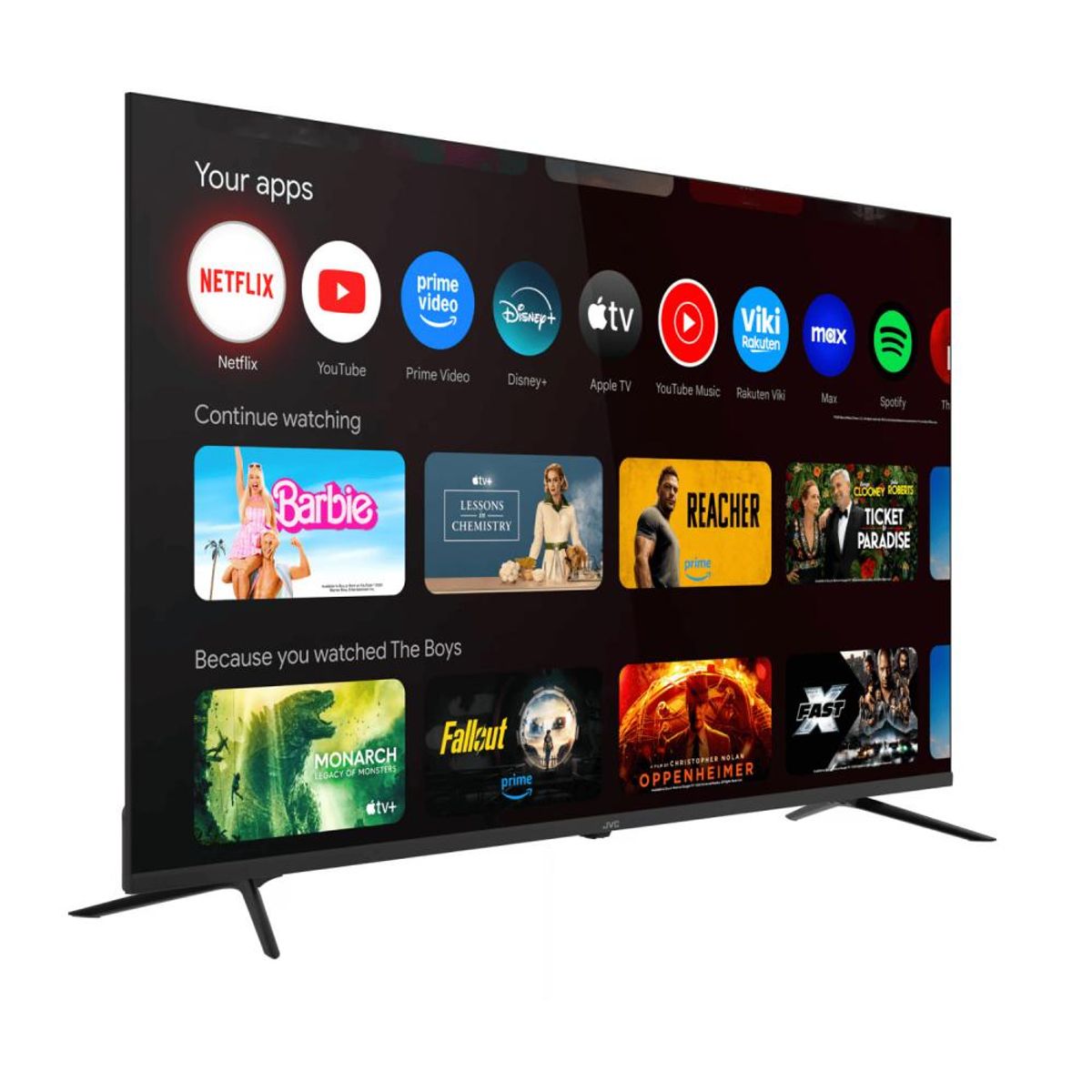 JVC - Televisor Jvc 58 Uhd 4k Google Tv Lt-58km548