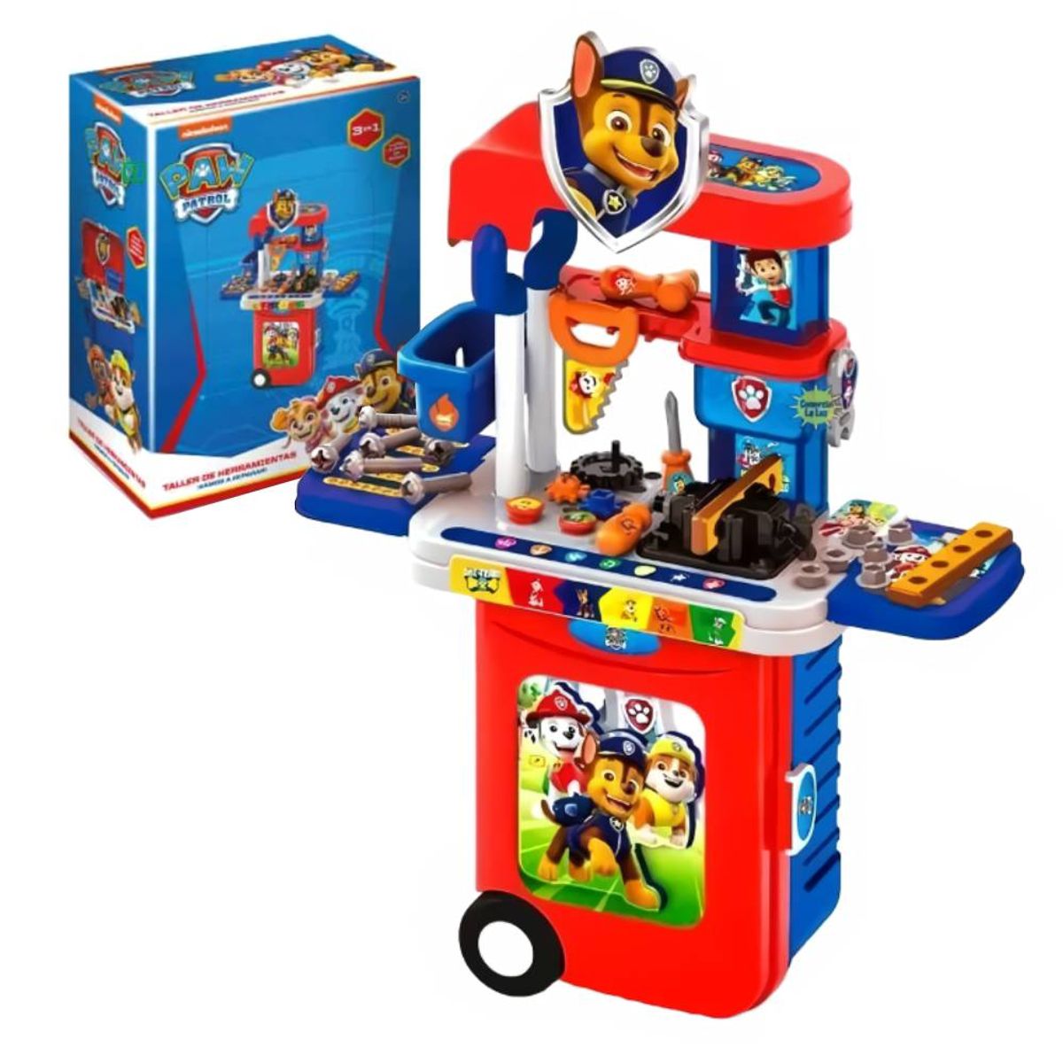 GENERICO - Maleta de Herramientas de Juguete 3 en 1 Paw Patrol