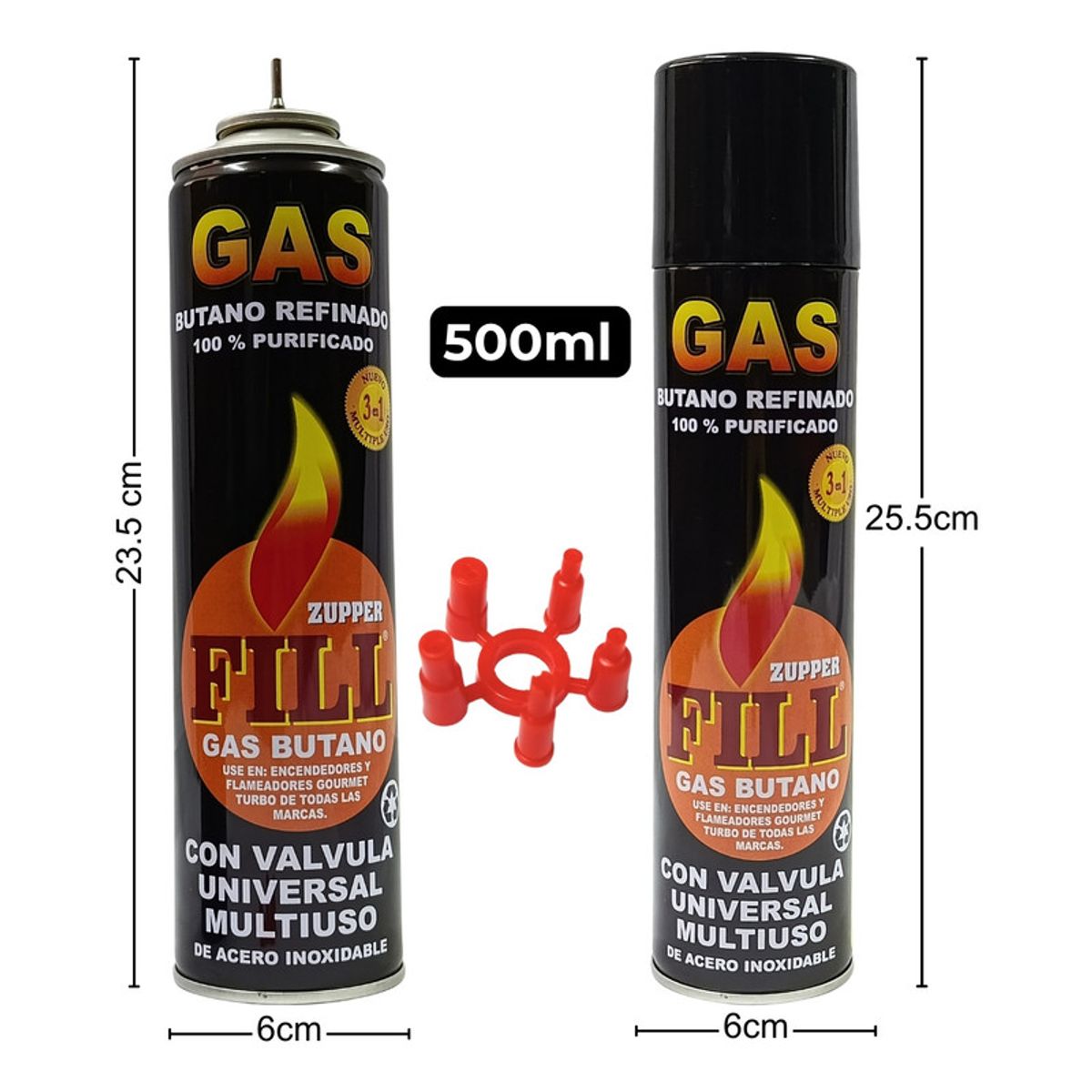 PENTHA - Gas Butano Refinado Recarga Todo Tipo Encendedores X4 Und