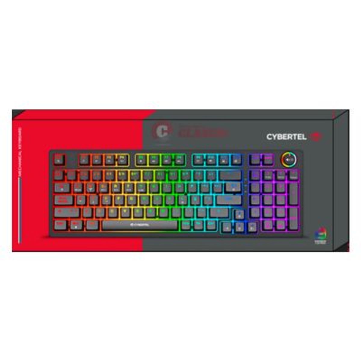 CYBERTEL - TECLADO CYBERTEL GAMER MECANICO STRIKER CBX K1008 3M RGB  96KEYS BT WIFI