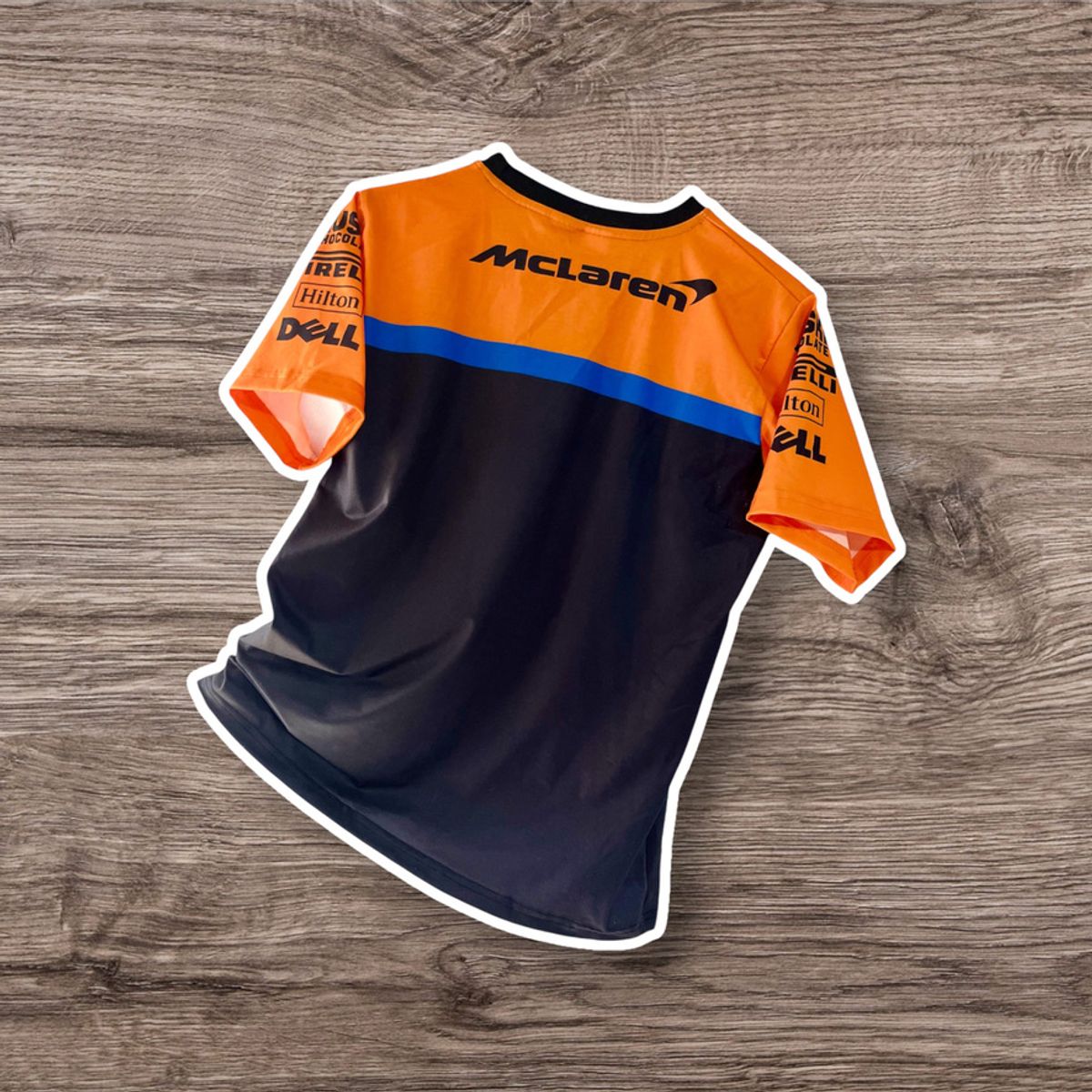 GENERICO - Polo McLaren Camiseta Formula 1 Carreras F1 Anaranjado