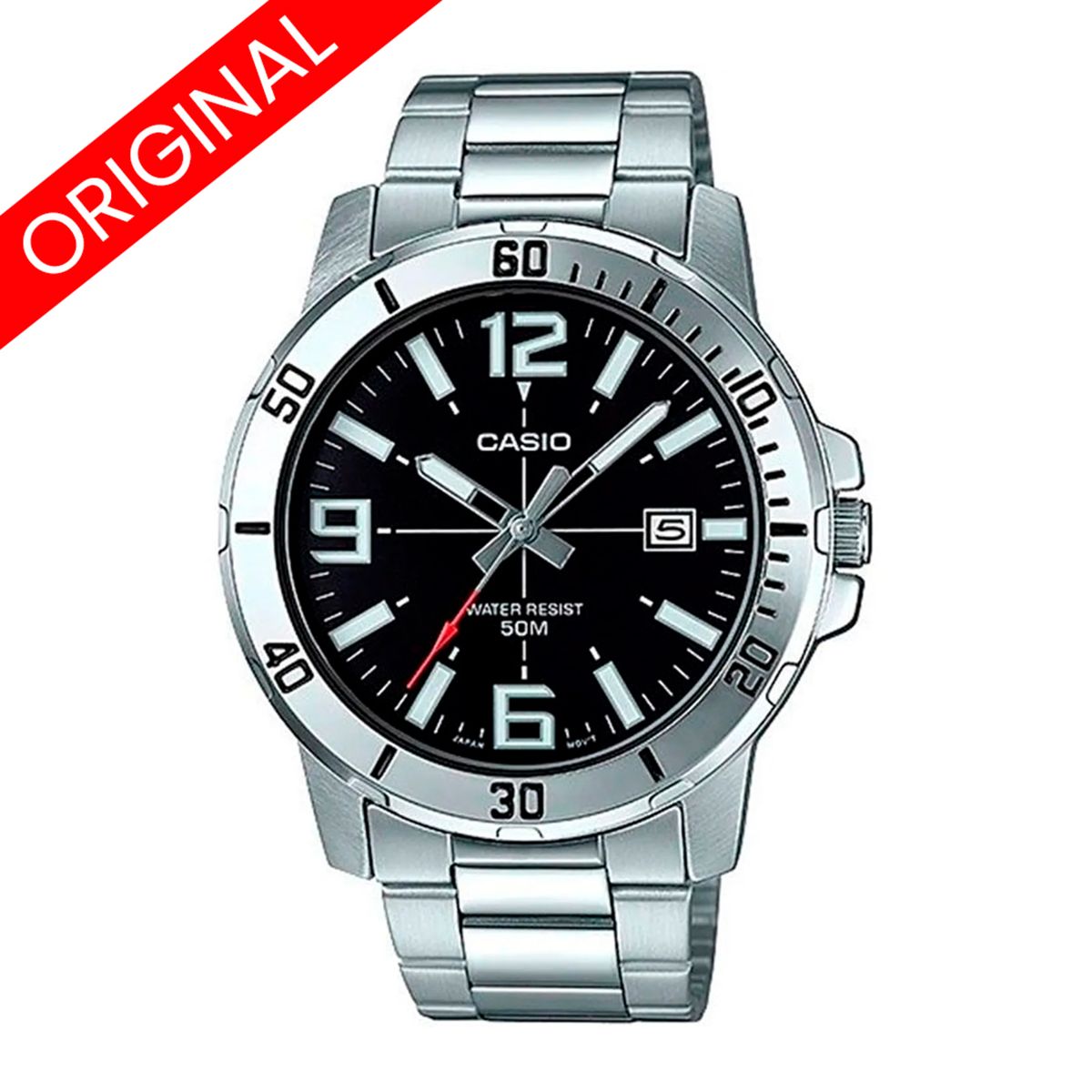 CASIO - RELOJES CASIO ORIGINAL MTP-VD01D NEGRO  CAS-68