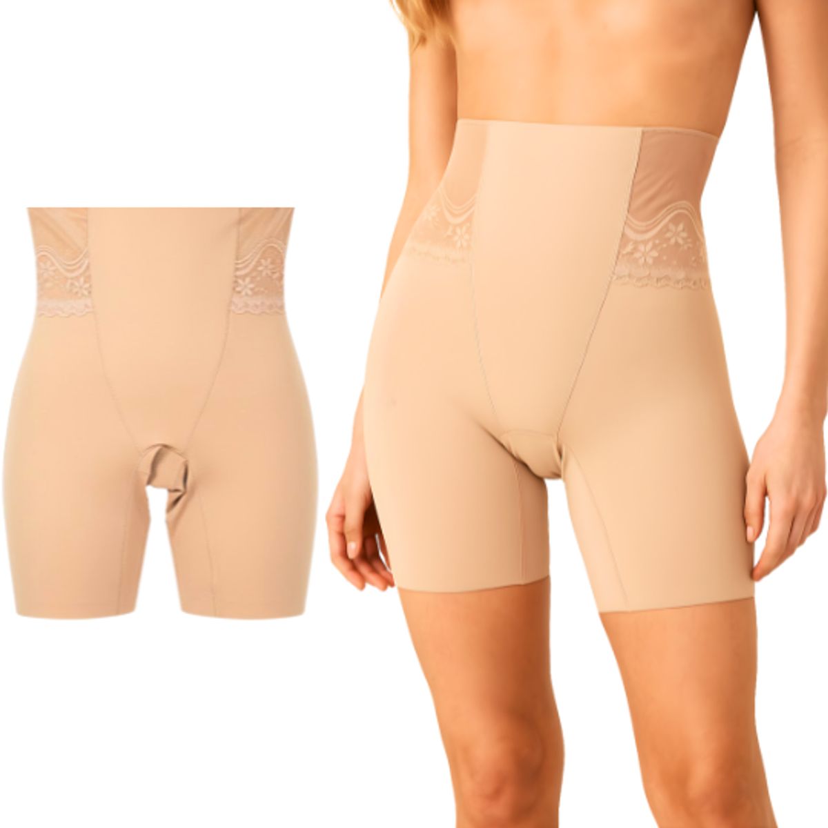 GENERICO - Short Faja Moldeador Beige talla L