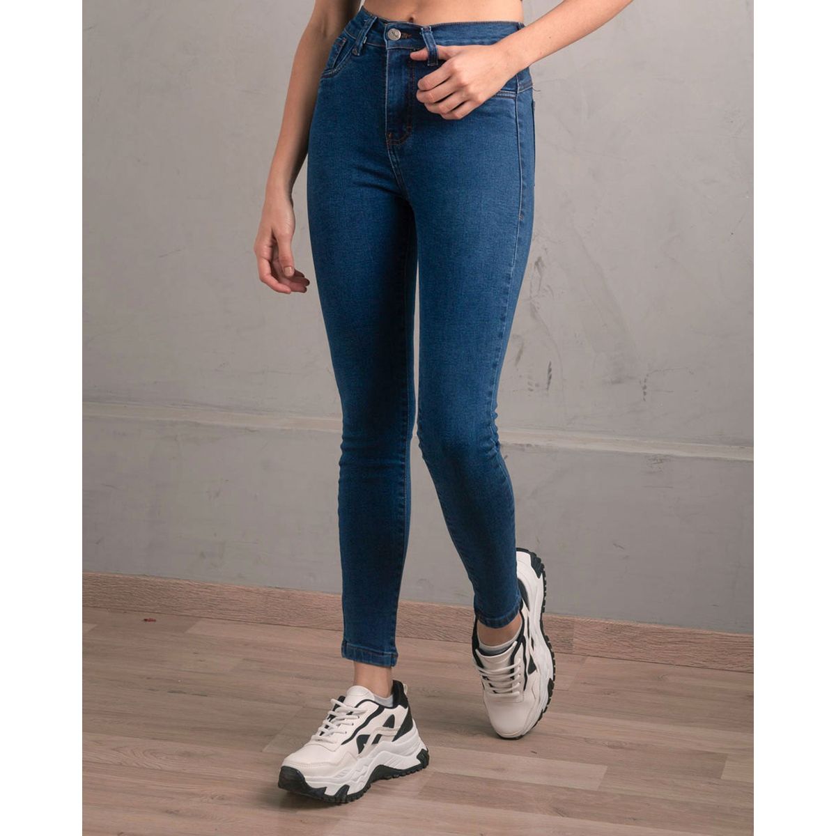 NEBULA - Pantalon Skinny 6.0 - Nébula - Azul Noche