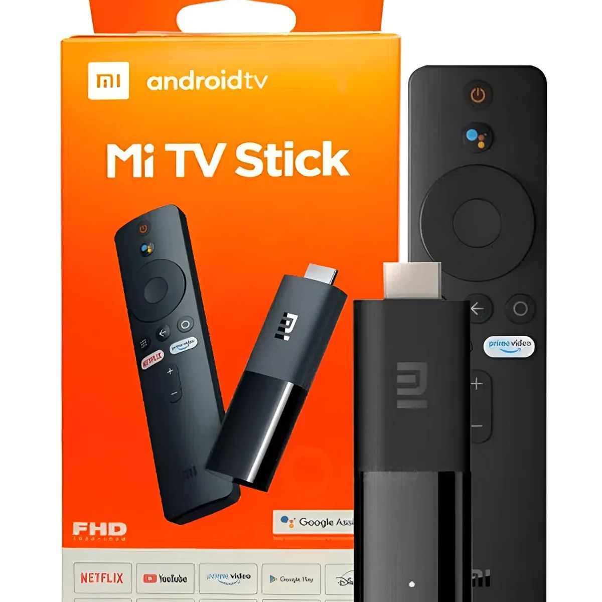XIAOMI - Xiaomi Mi TV Stick 8GB ROM 1080P HDR Netflix Cuatro Núcleos de 64-bit Android 90 Negro