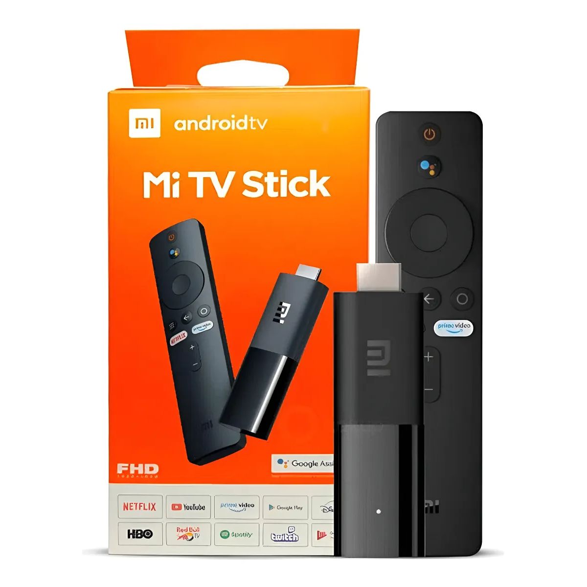 XIAOMI - Xiaomi Mi TV Stick 8GB ROM 1080P HDR Netflix Cuatro Núcleos de 64-bit Android 90 Negro