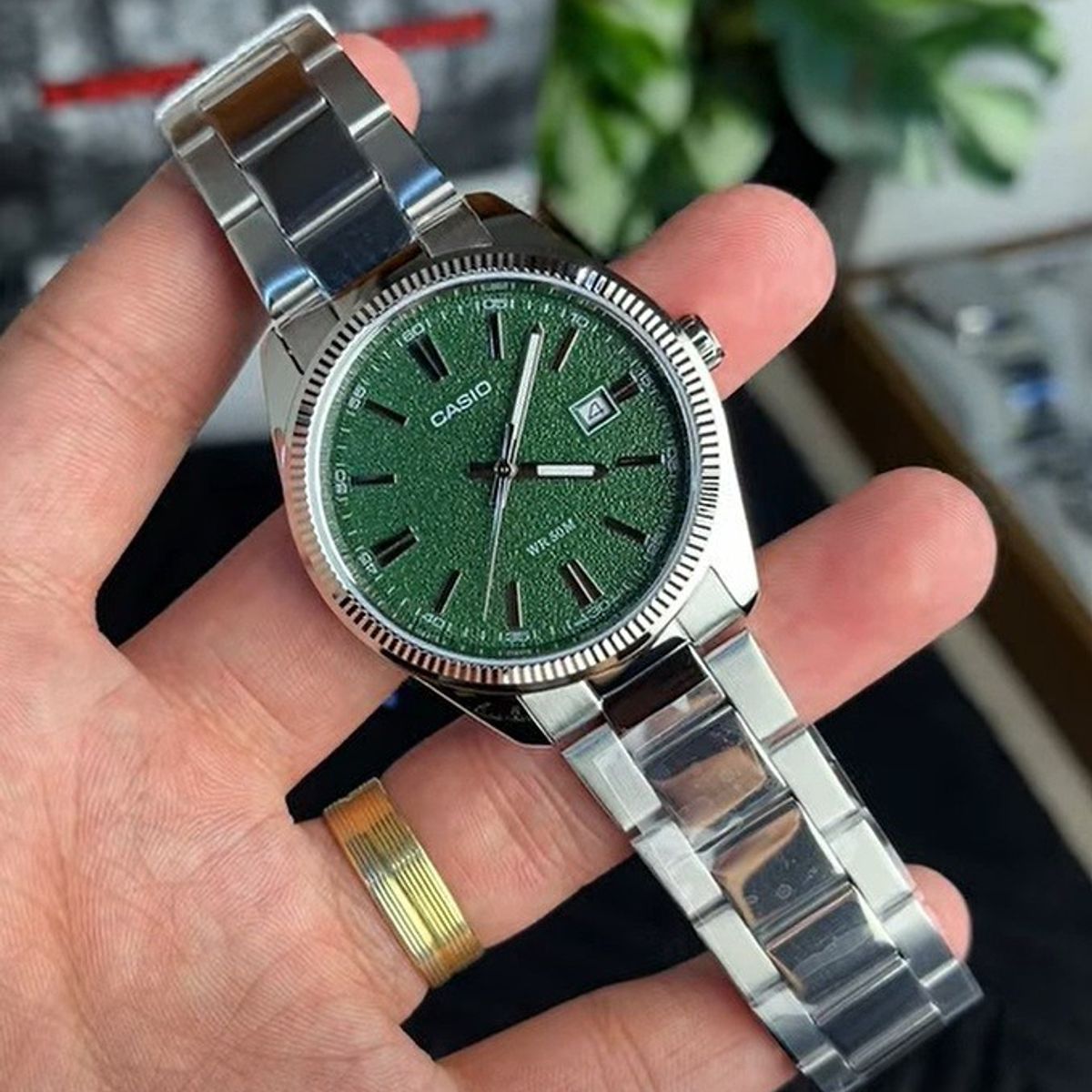 CASIO - RELOJES CASIO ORIGINAL MTP-1302DA VERDE  CAS-79