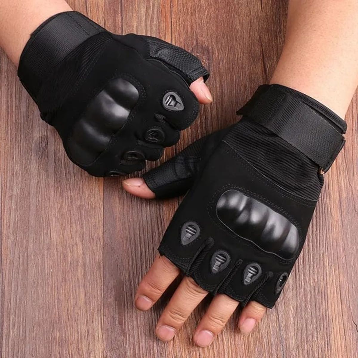 GENERICO - GUANTES MITONES TACTICAL NEGRO L