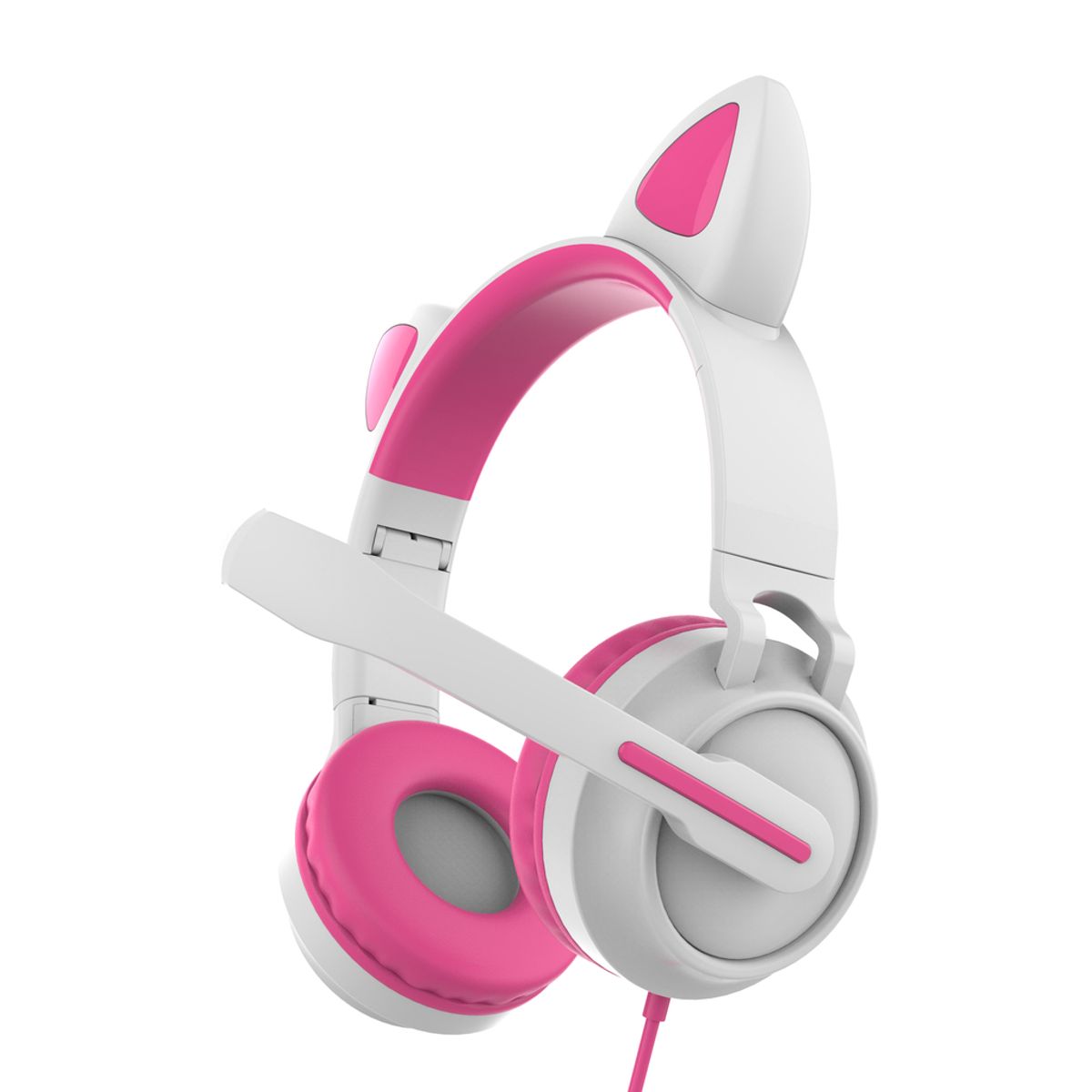 GENERICO - AUDIFONOS GAMER GATITO PINKY CON MICROFONO