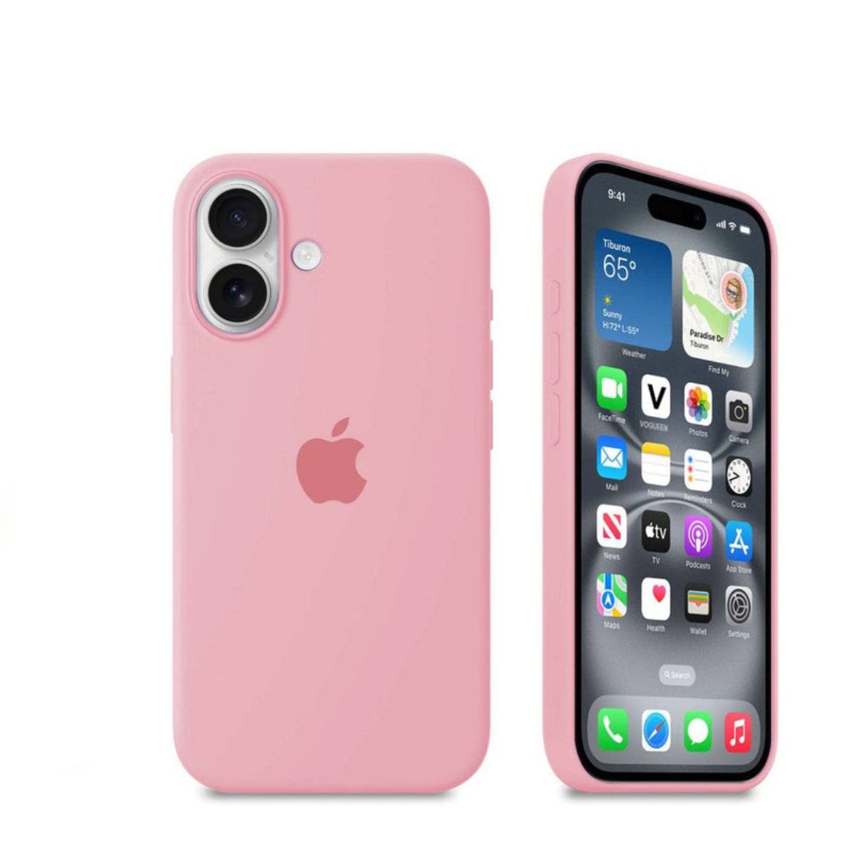 CASE - Case de Silicona Para Iphone 17 - Rosa