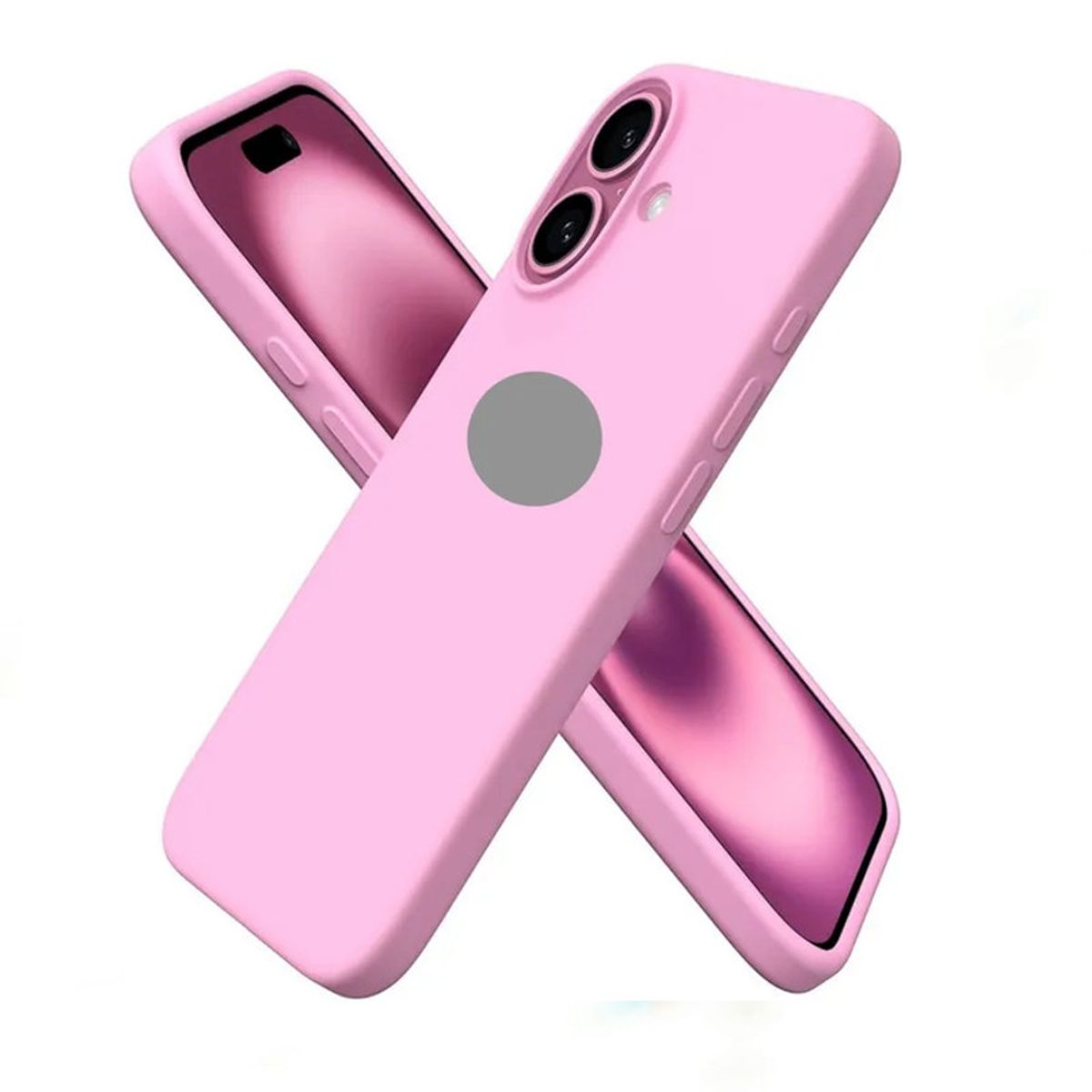 CASE - Case de Silicona Para Iphone 17 - Rosa