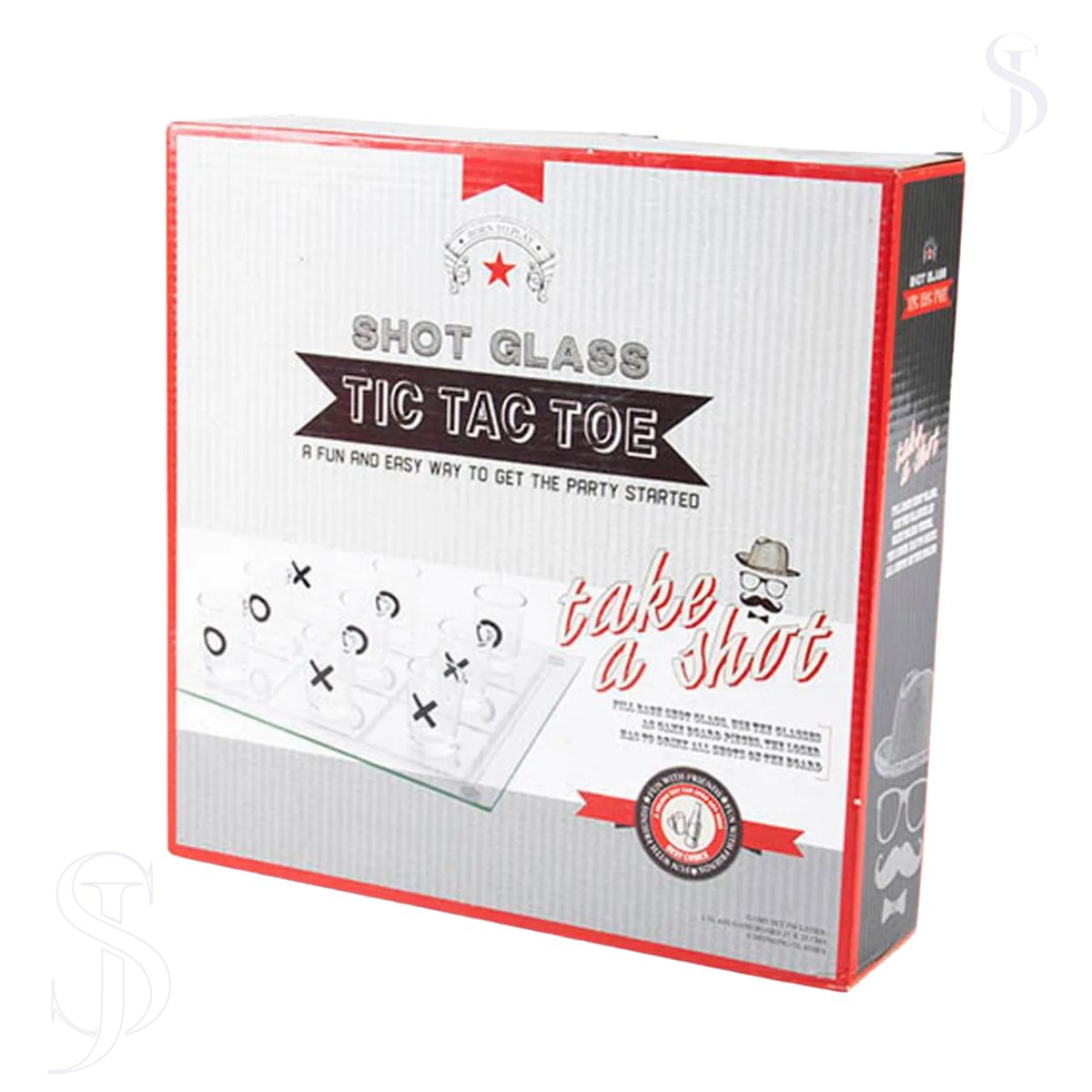 GENERICO - Juego de Mesa Michi - TicTac Shot - 3 en raya 18+