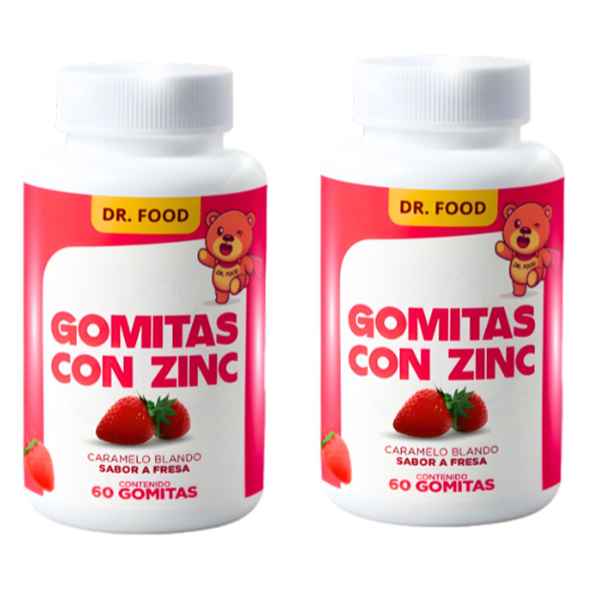 GENERICO - Combo Gomitas Sabor a Fresa con Zinc