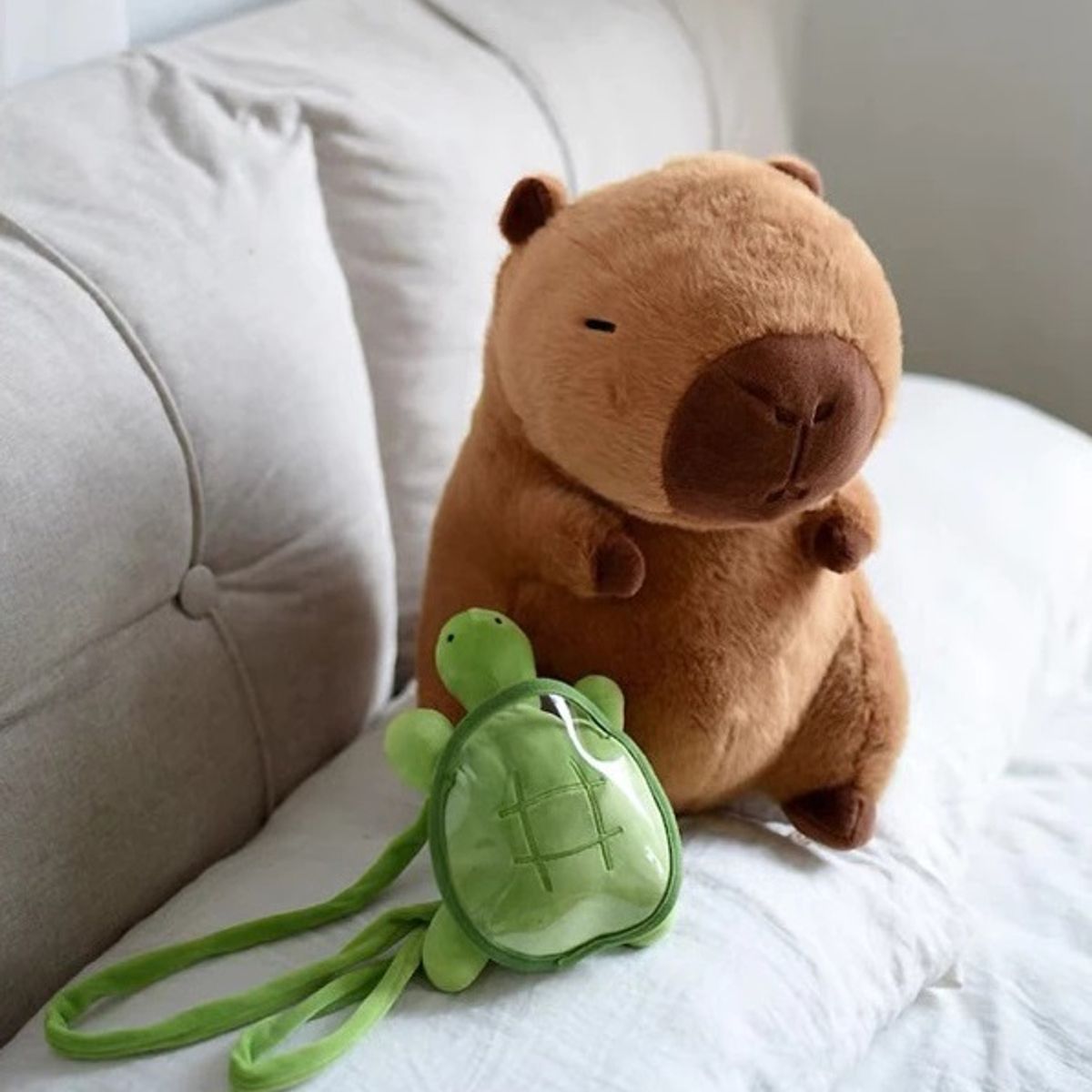 GENERICO - Peluche Capibara con Música Antialérgico de 30cm