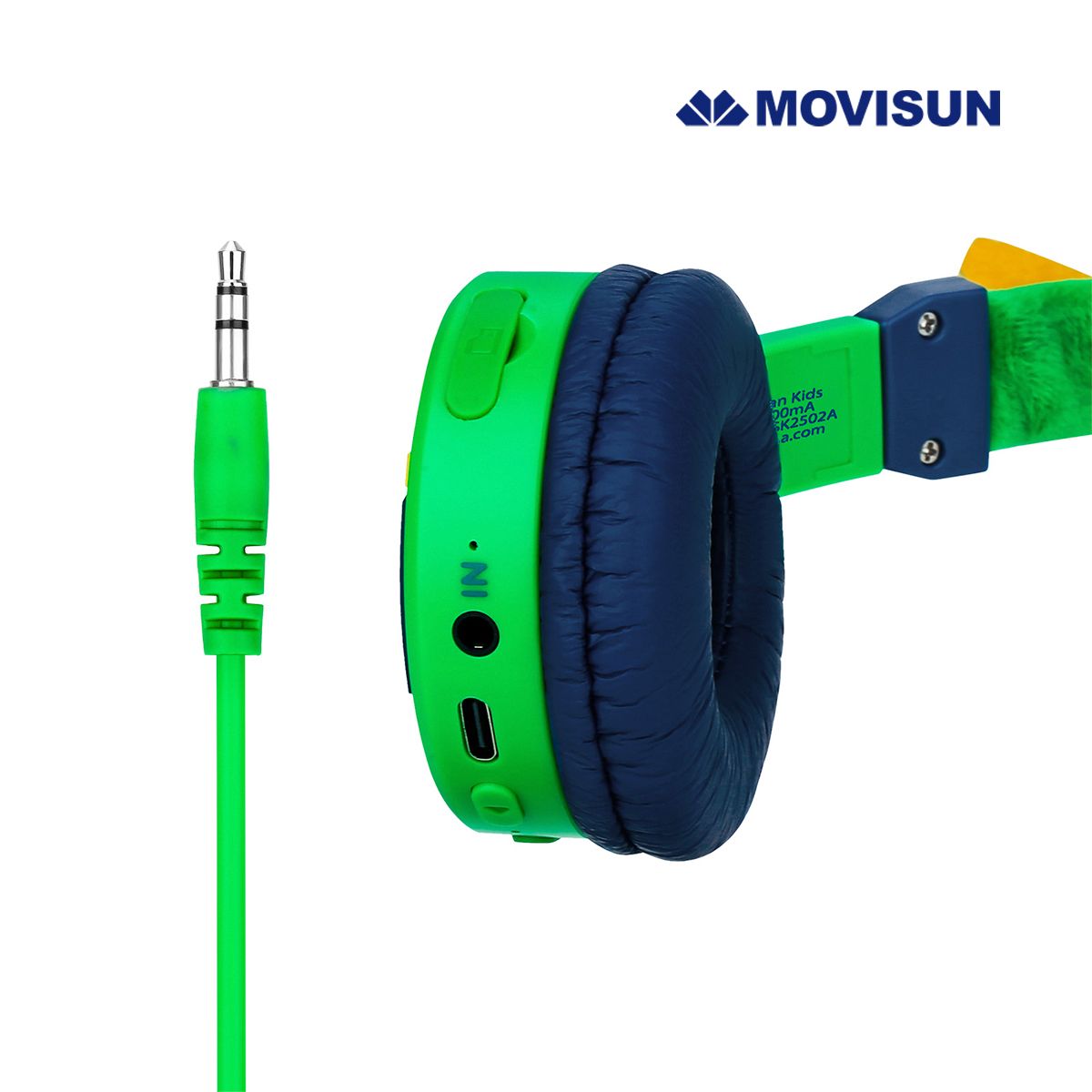 MOVISUN - Audífonos Bluetooth MOVISUN URBAN KIDS DINOSAURIO