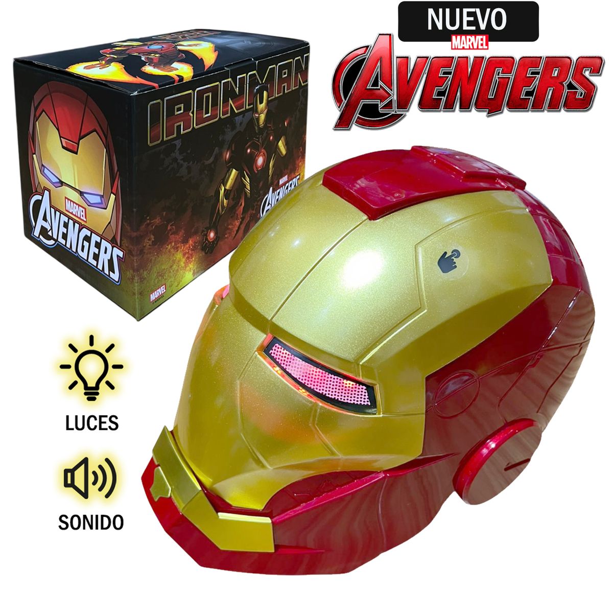 MARVEL - Juguete Casco Electrónico de Iron Man A668-2