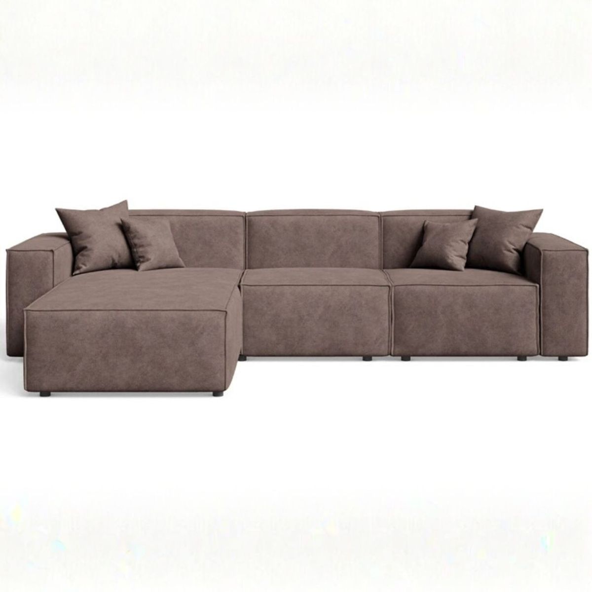 GENERICO - Seccional Morumbi en Tela Chenille Antifluido  Sofá Moderno y Elegante