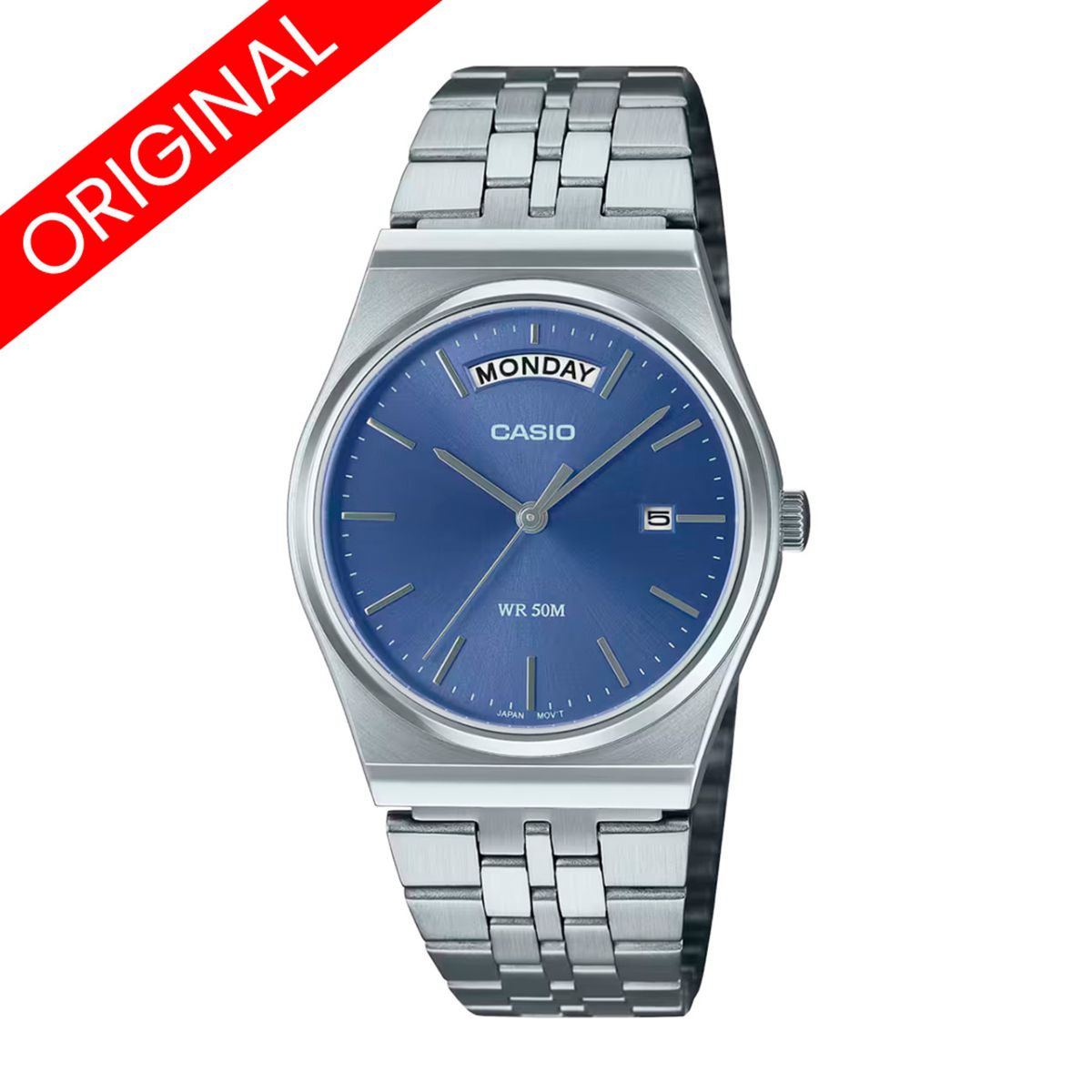CASIO - RELOJES CASIO ORIGINAL MTP-B146D AZUL  CAS-61