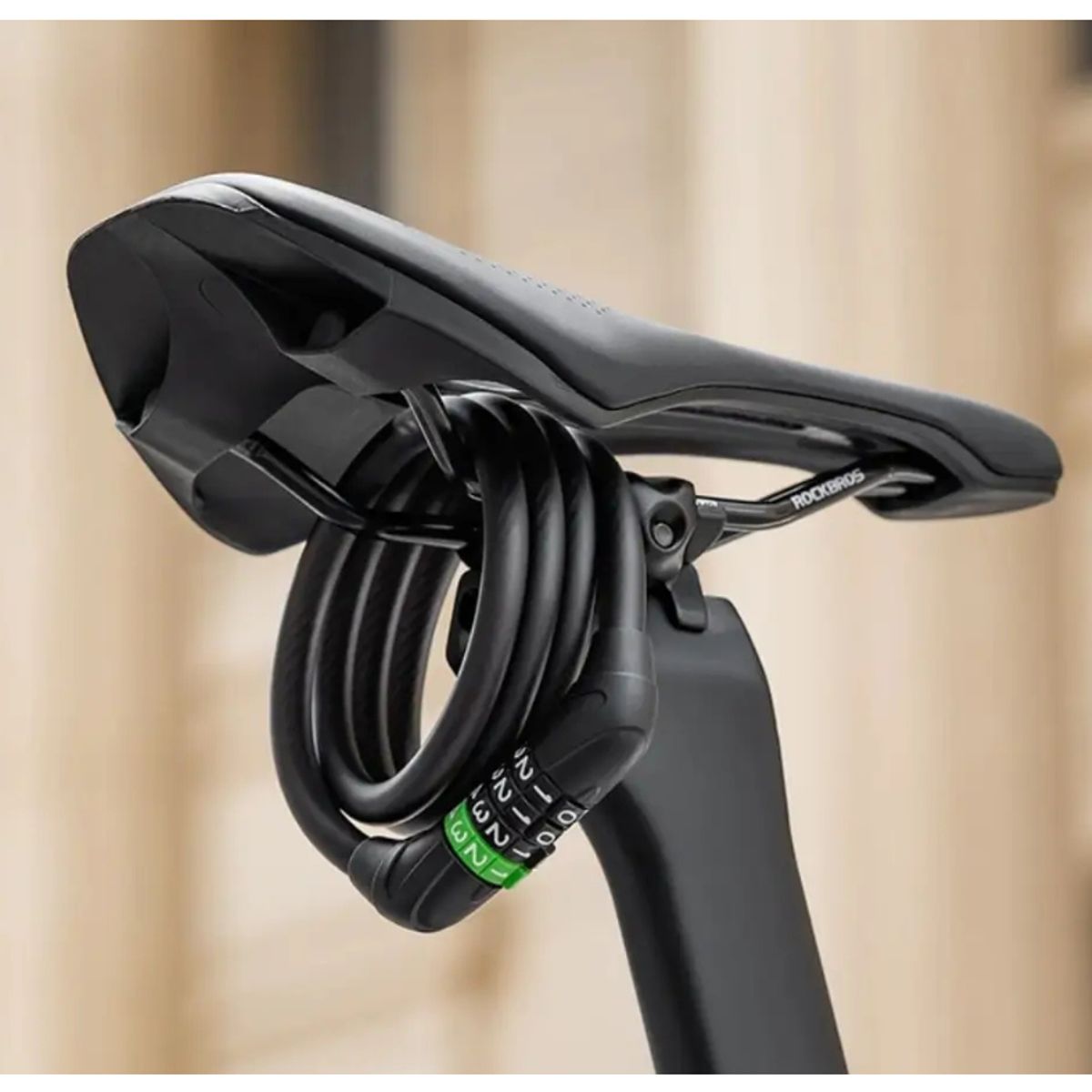 ROCKBROS - ROCKBROS-Cadena candado portátil antirrobo para bicicleta motocicleta Scooter Eléctrico