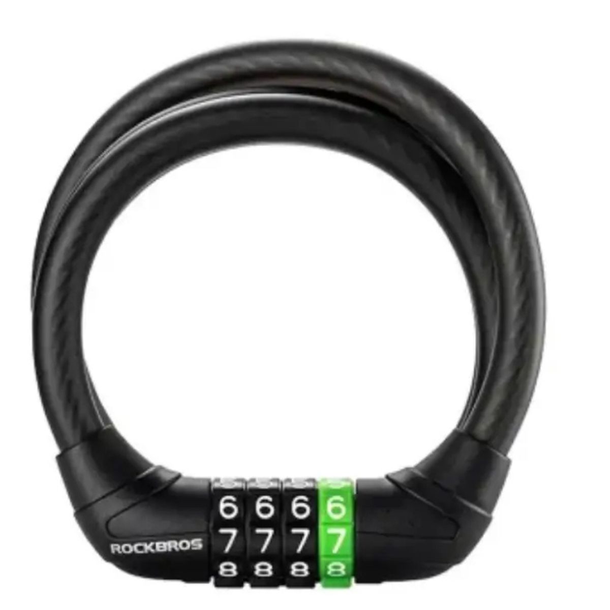 ROCKBROS - ROCKBROS-Cadena candado portátil antirrobo para bicicleta motocicleta Scooter Eléctrico