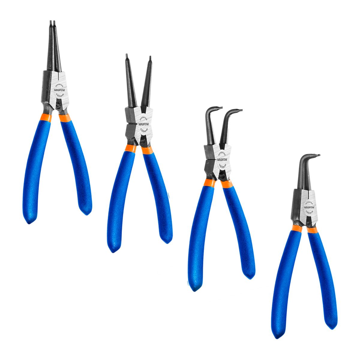 GENERICO - Juego De 4 Alicates 90°/180° Para Anillos Retención Wadfow