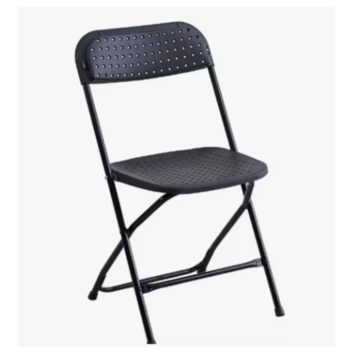 PET MOOD - Silla Plegable De Metal Y Plástico Reforzado Negra