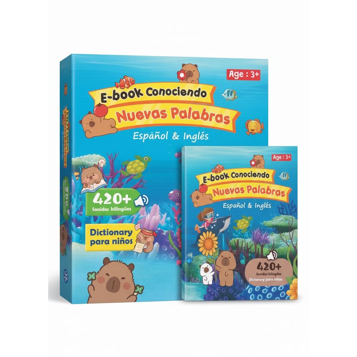 GENERICO - Libro Interactivo Con Sonidos Aprendizaje Ingles Español