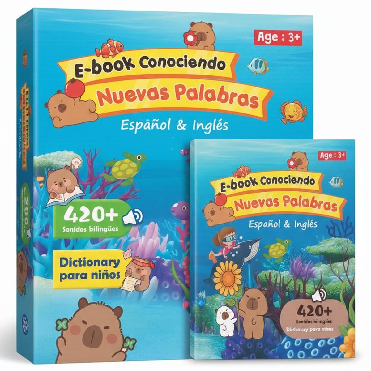 GENERICO - Libro Interactivo Con Sonidos Aprendizaje Ingles Español