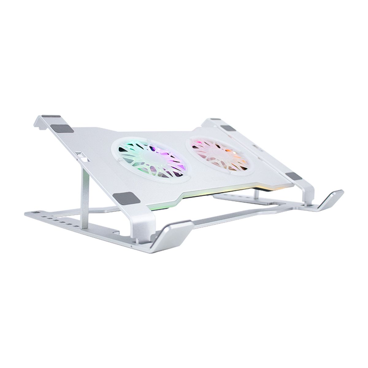 TEROS - Cooler para notebook TEROS TE-7135N soporta tablets y notebooks de 9 hasta 16 plateado